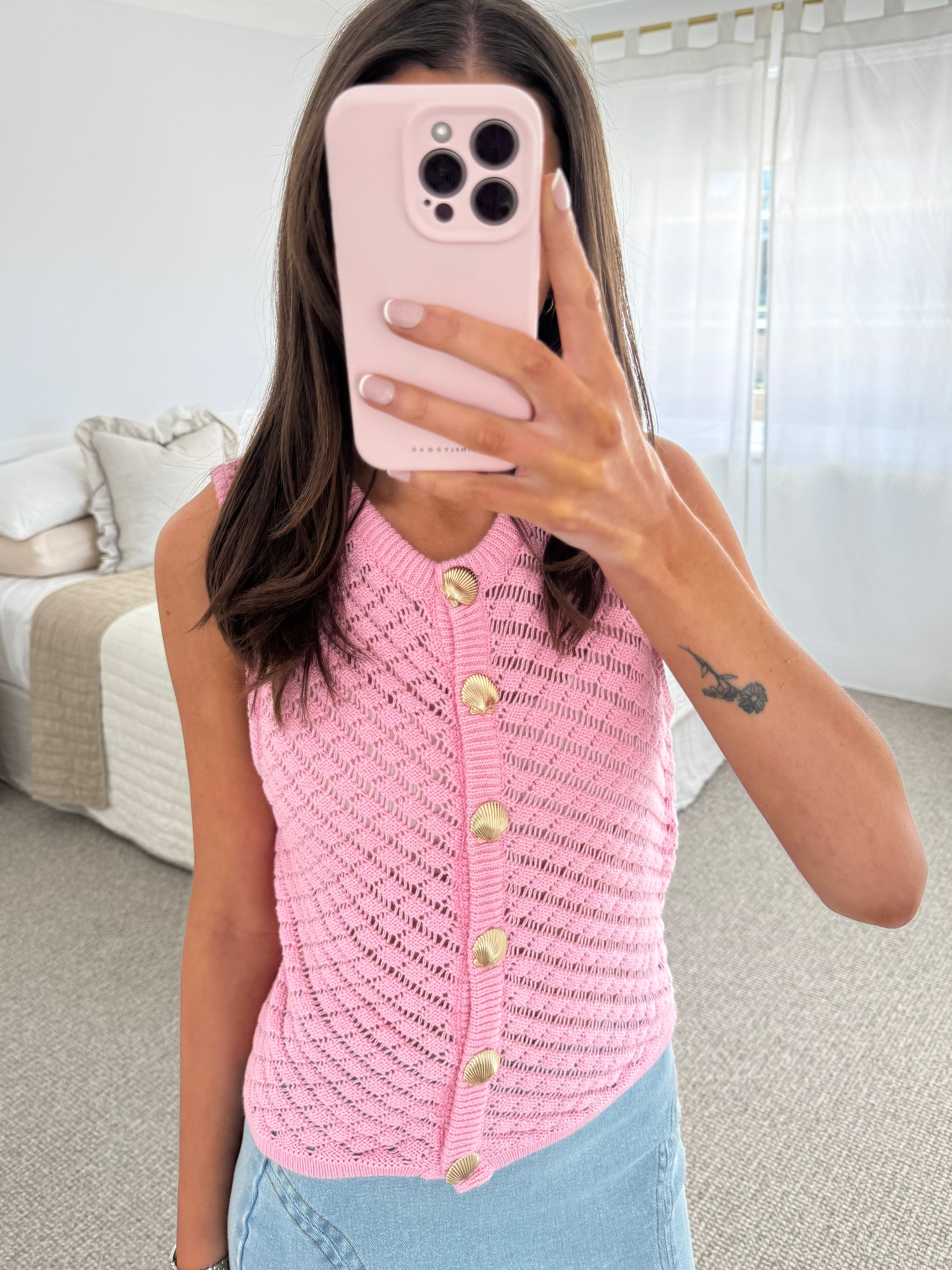 Coastal charm knit (Pink)