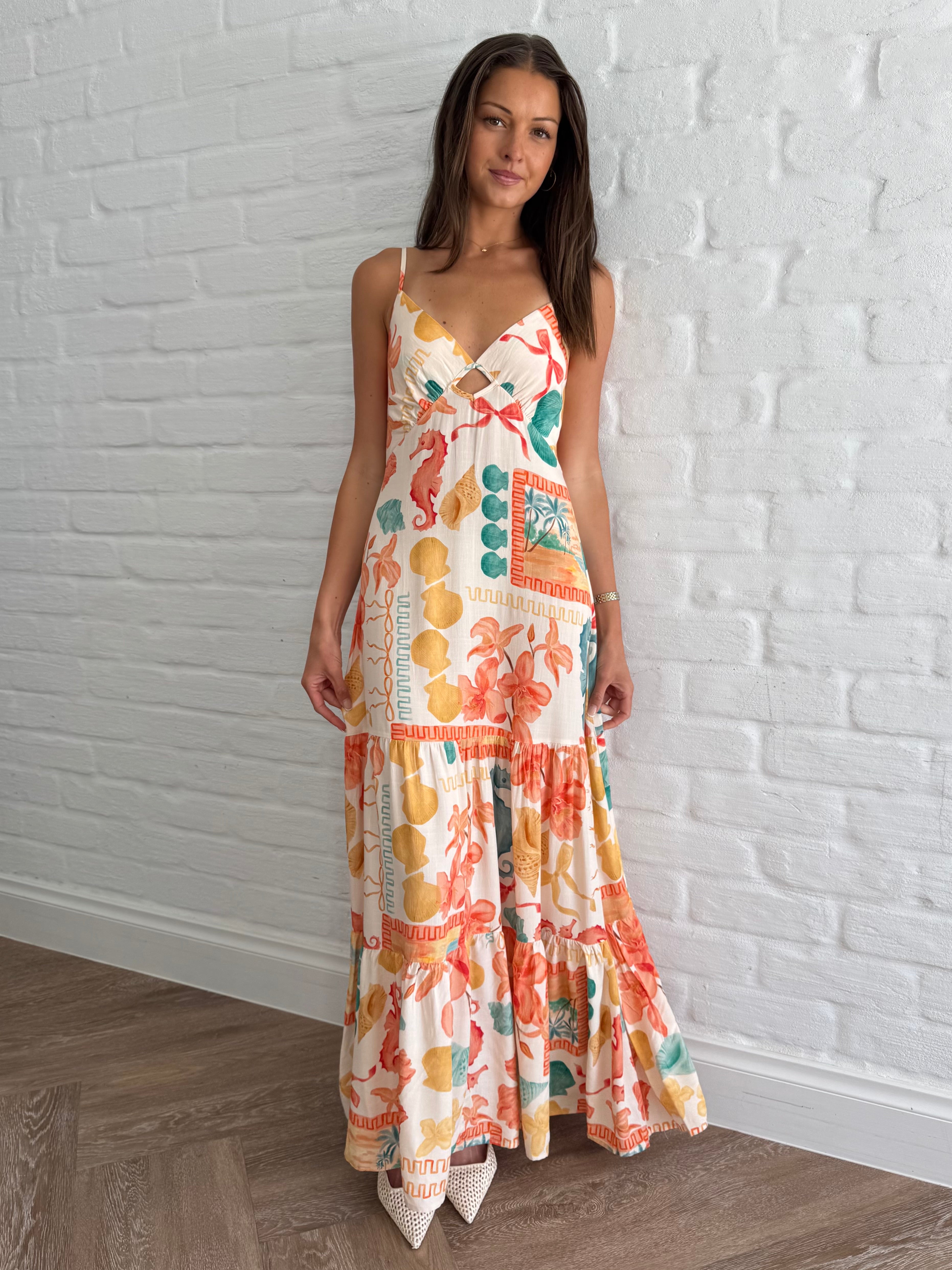 Underwater maxi dress