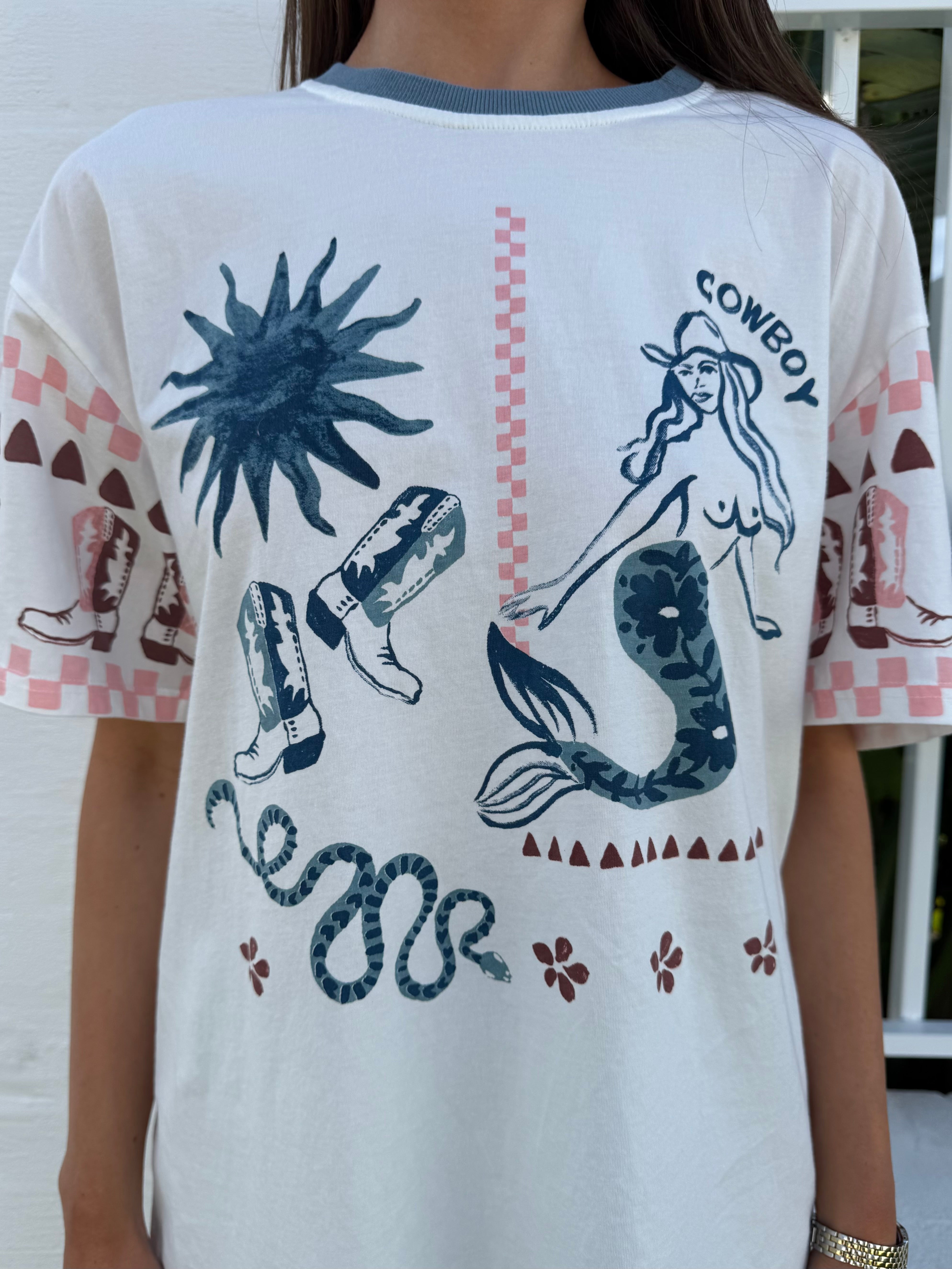 Cowgirl tide tee