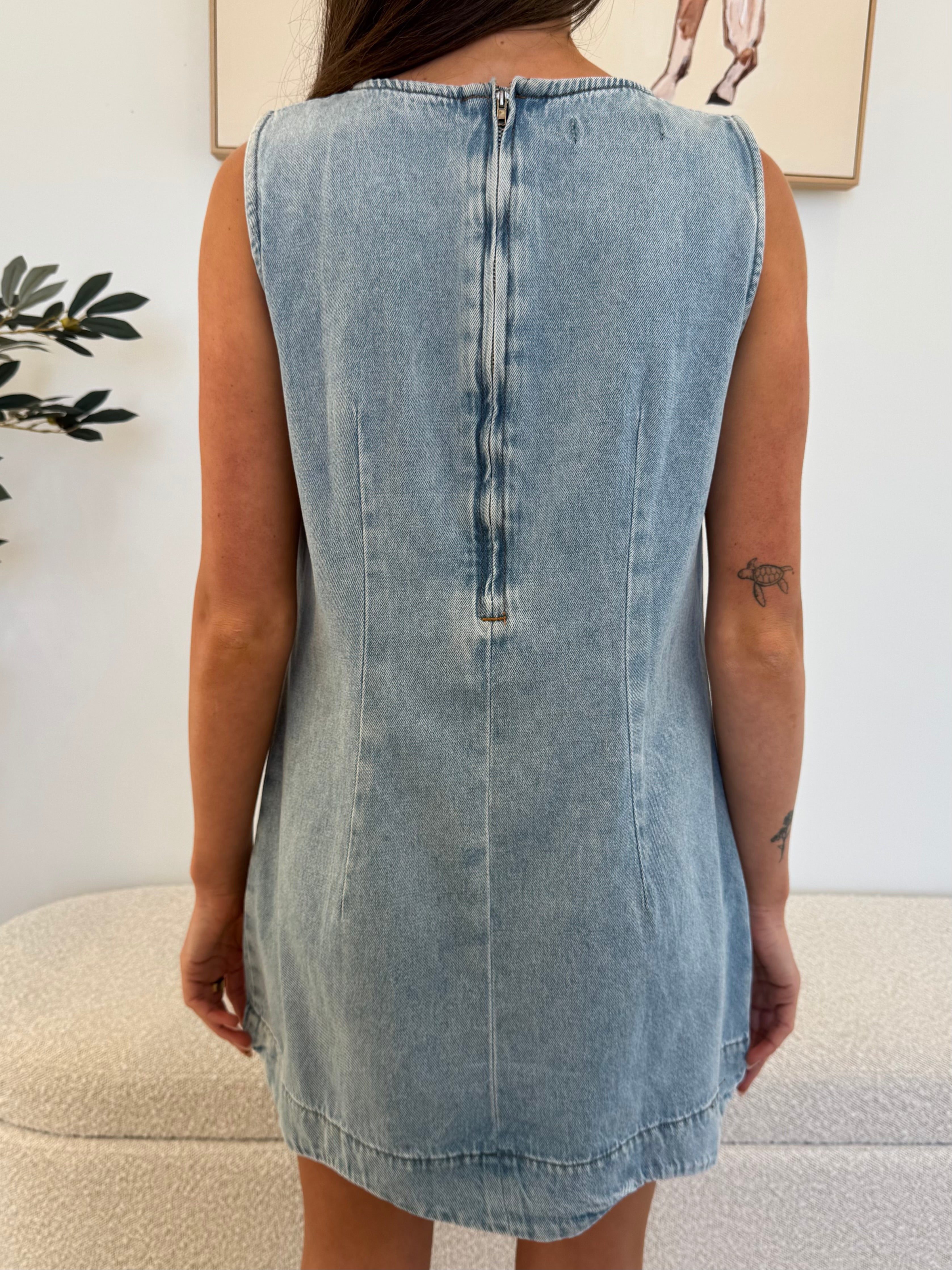 Scallop mini dress