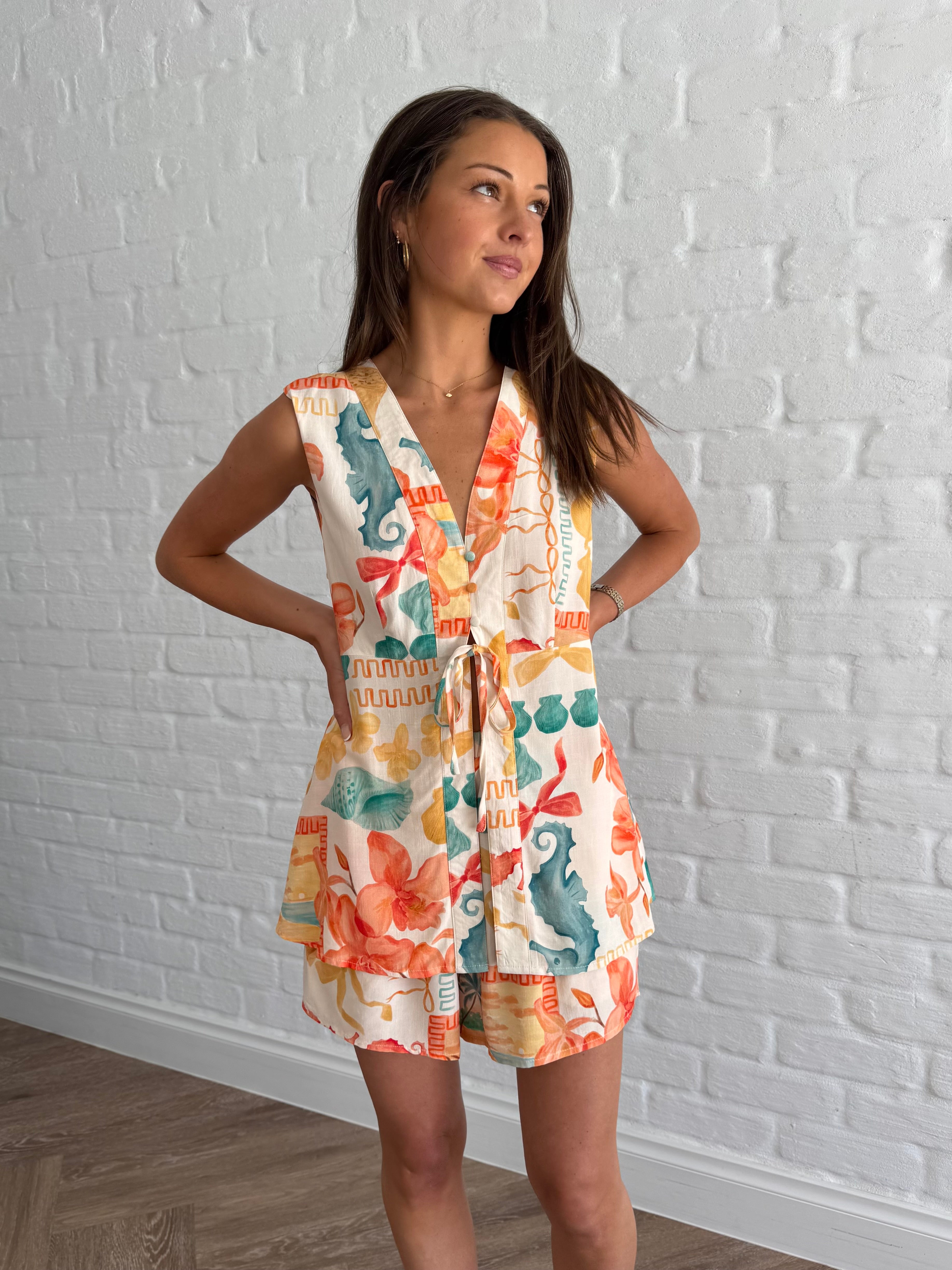 Underwater top and short set