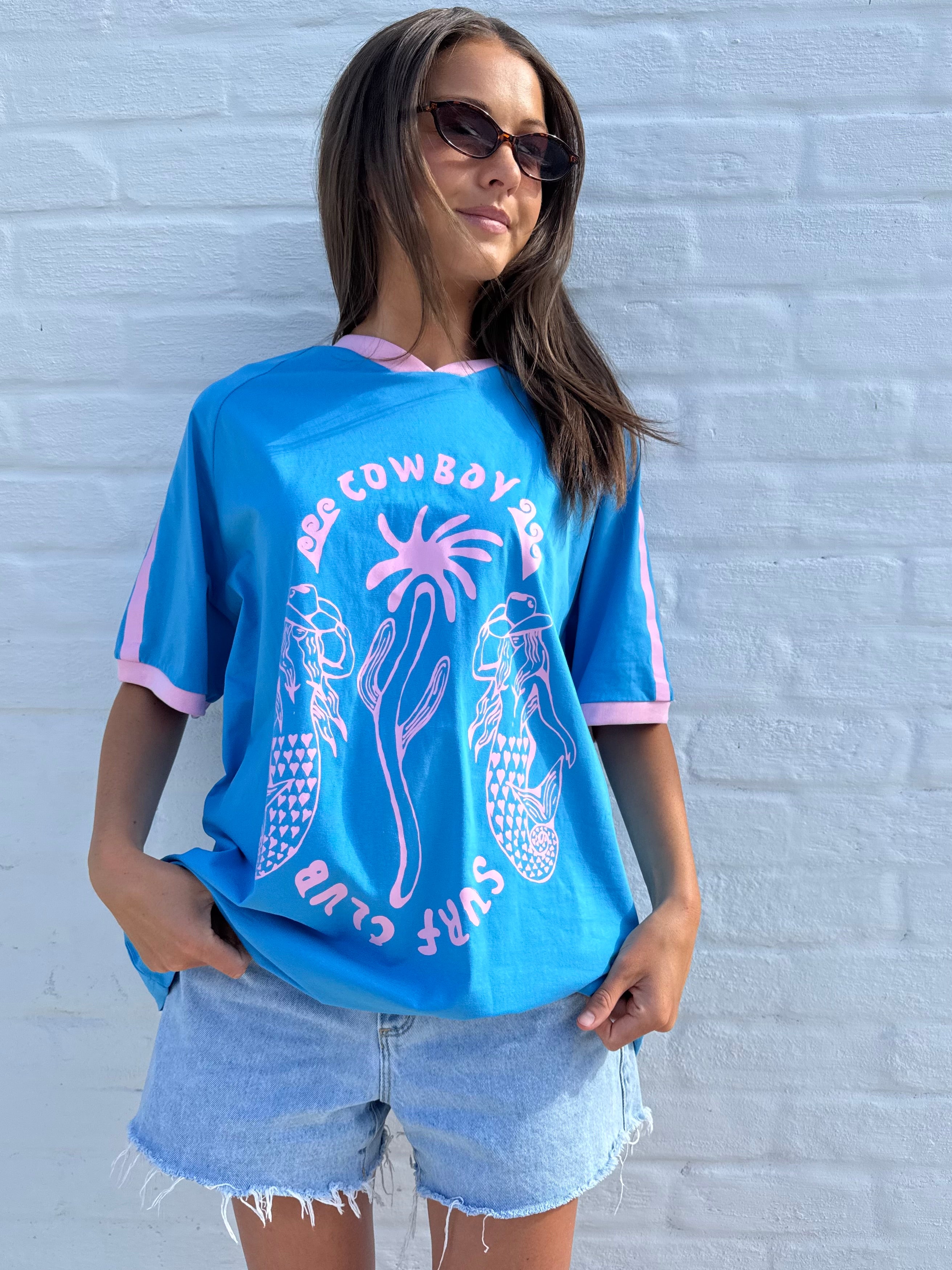 Cowboy surf club tee