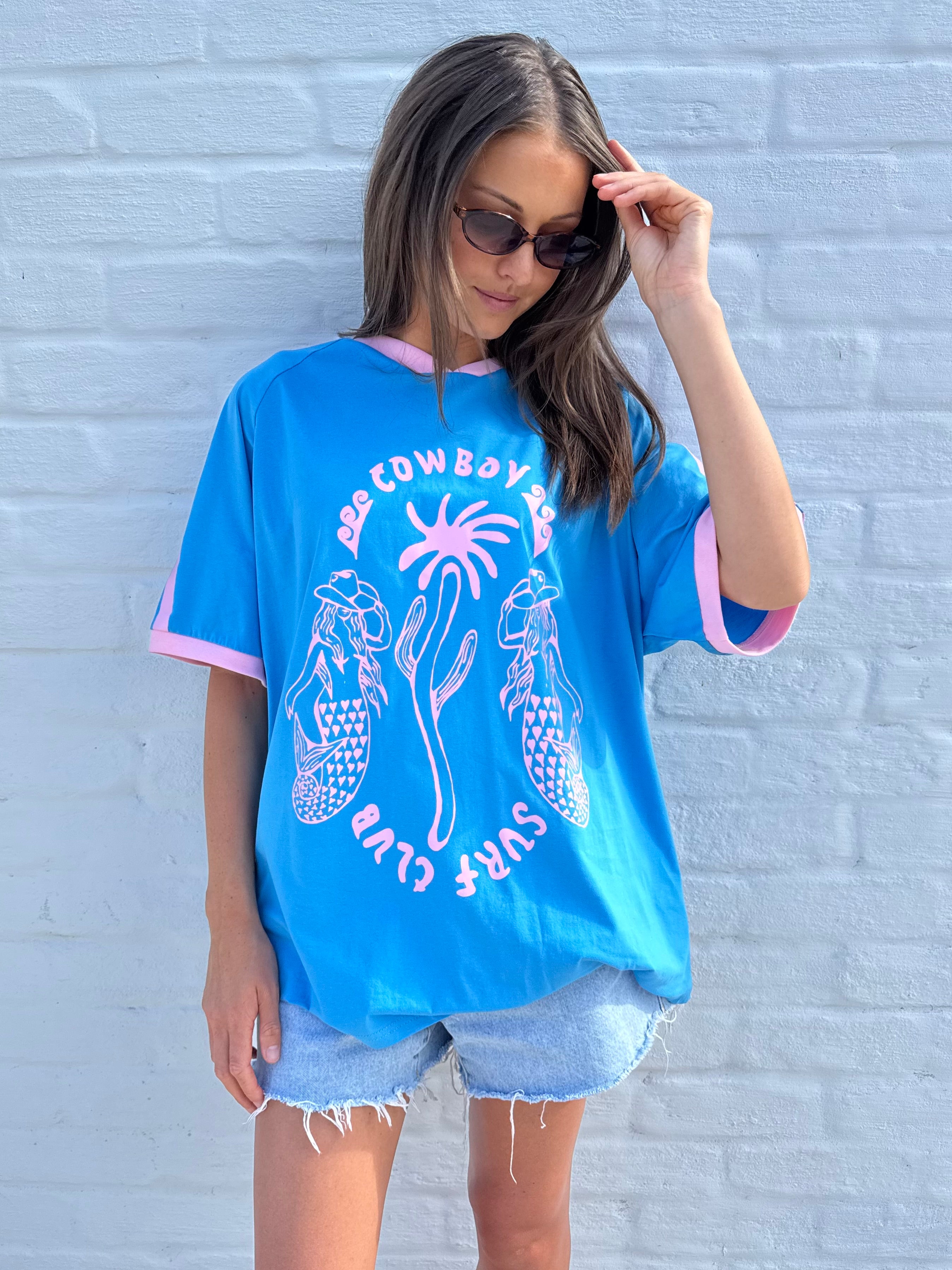Cowboy surf club tee