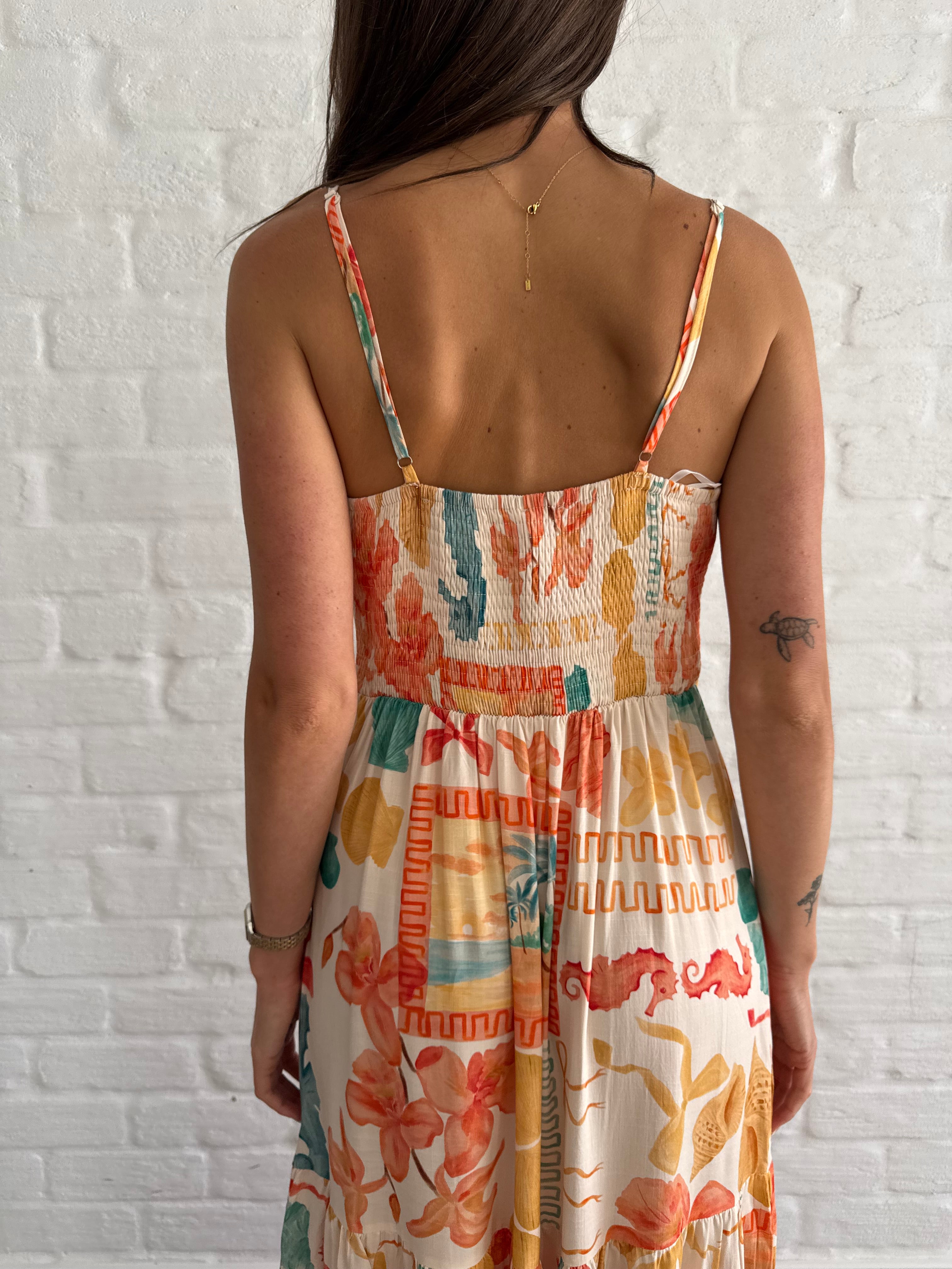 Underwater maxi dress