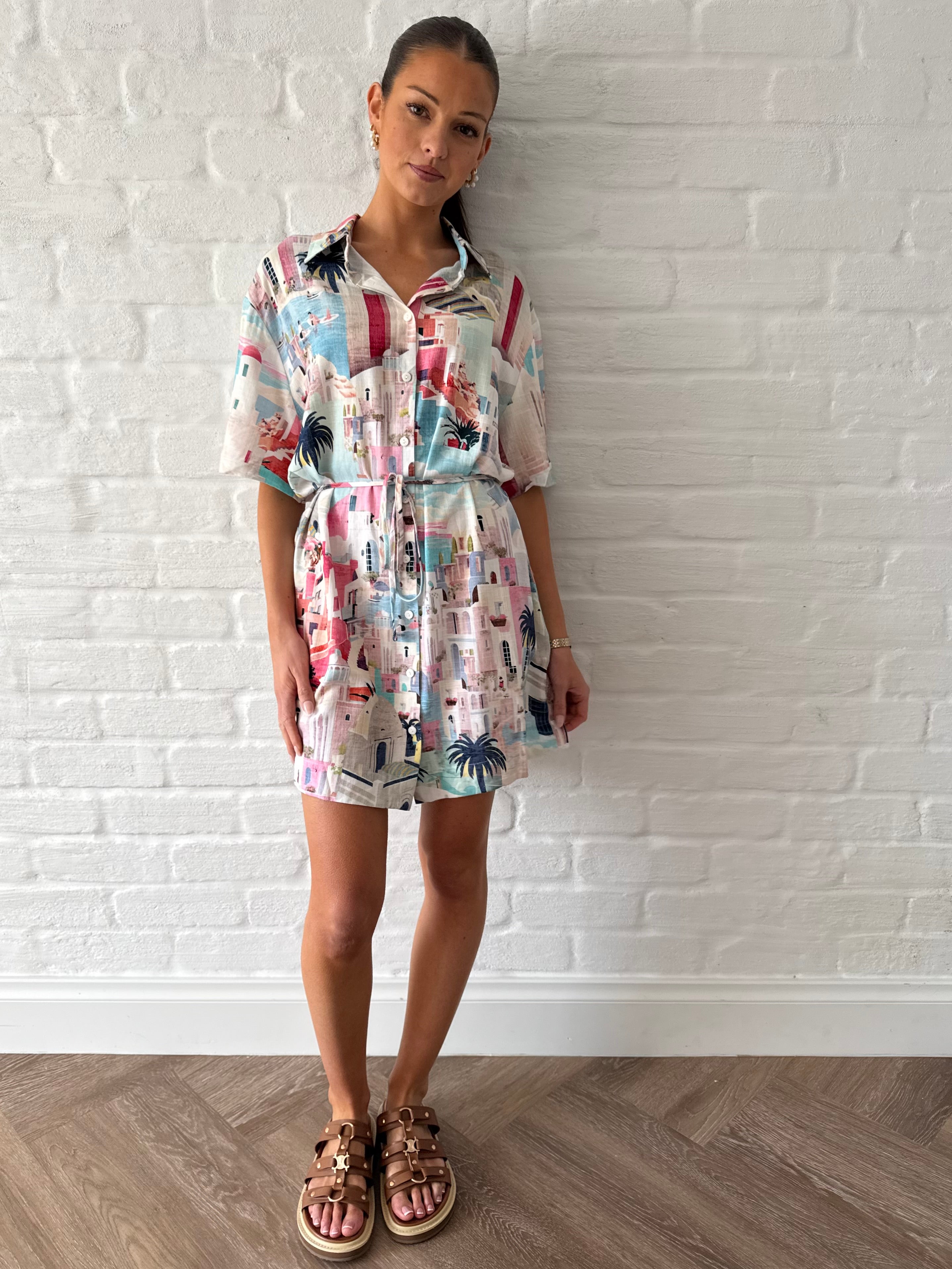 Mykonos shirt dress