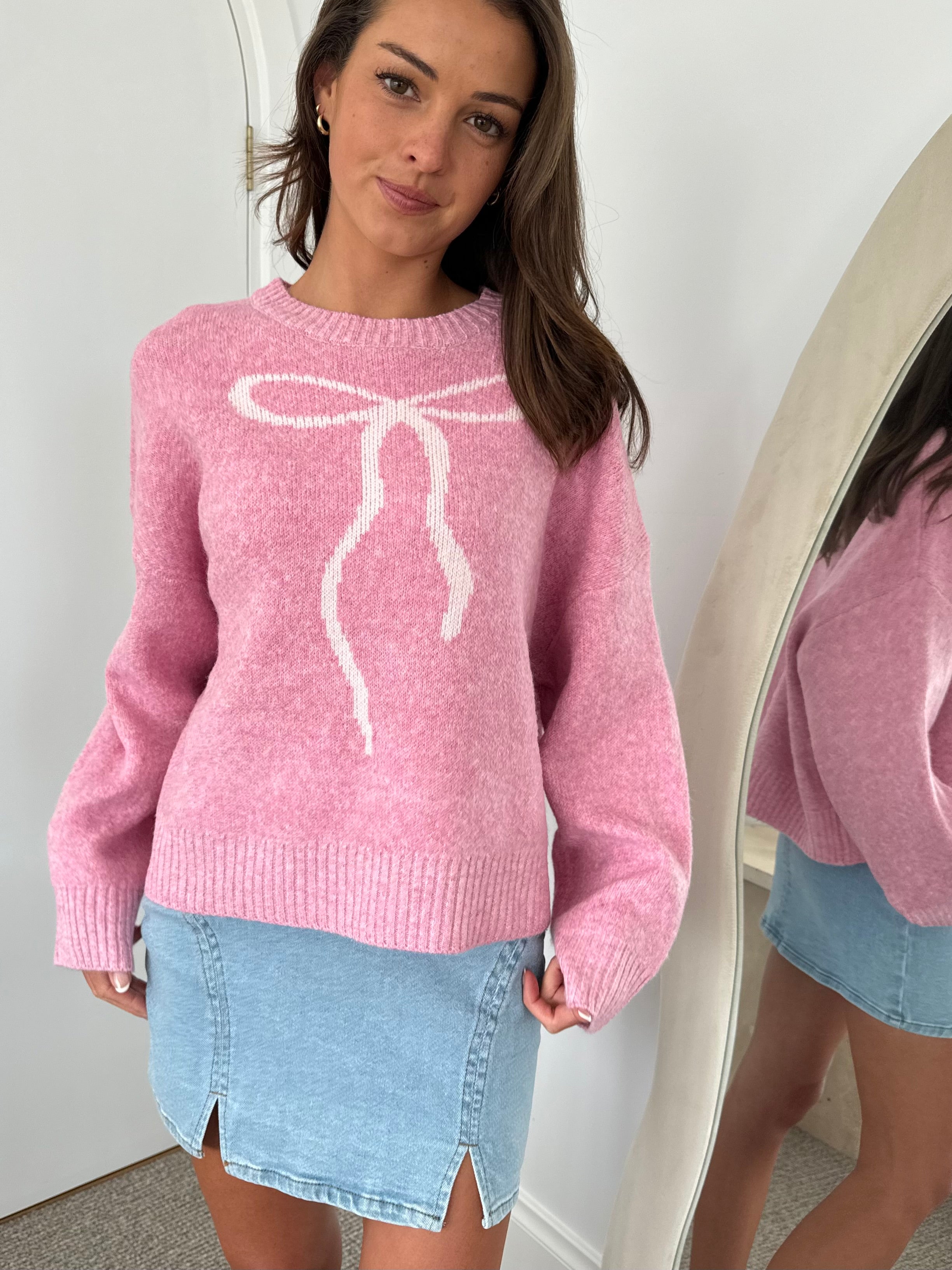 Fairy floss bow knit