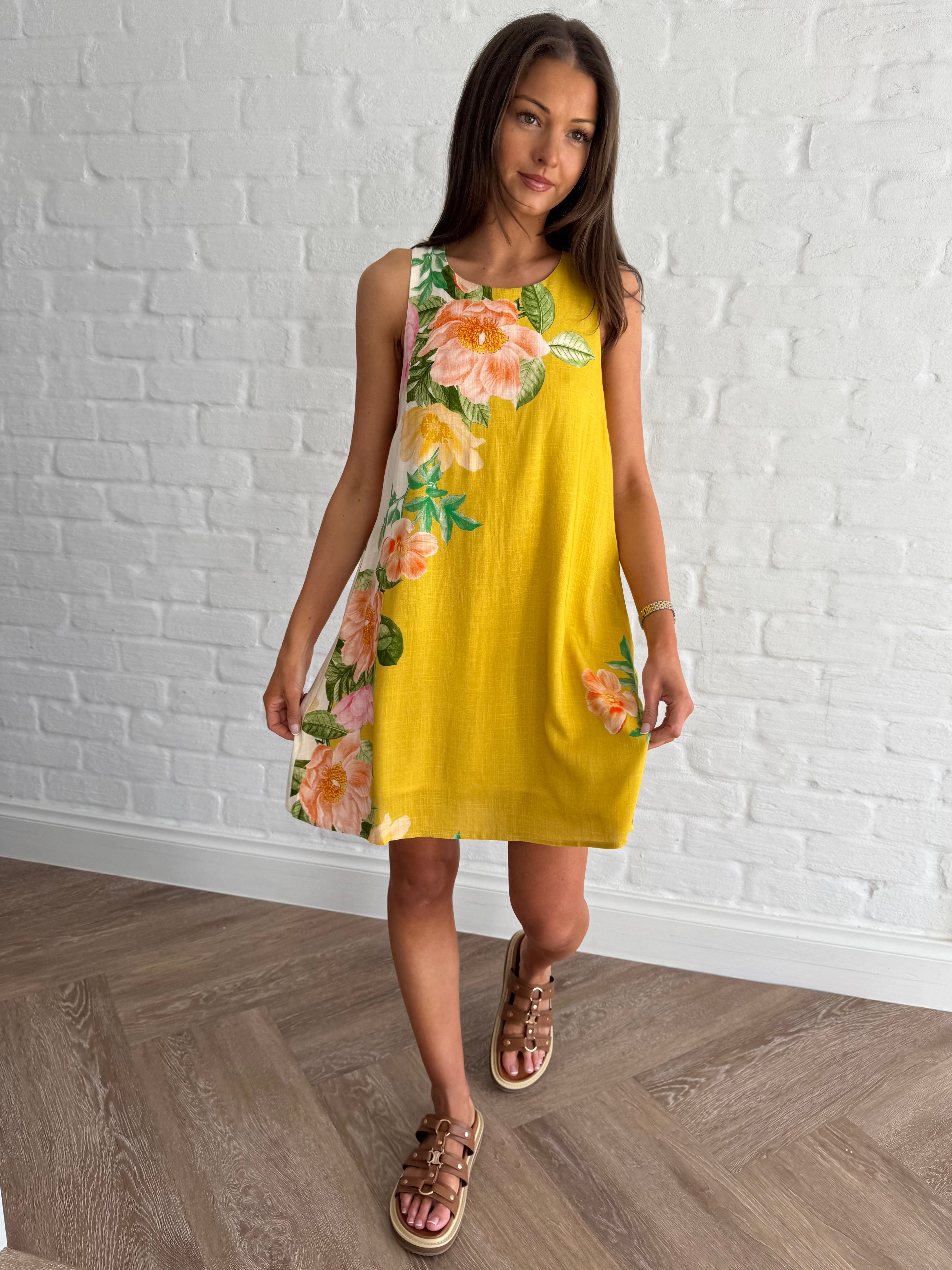 Botanical bliss swing dress