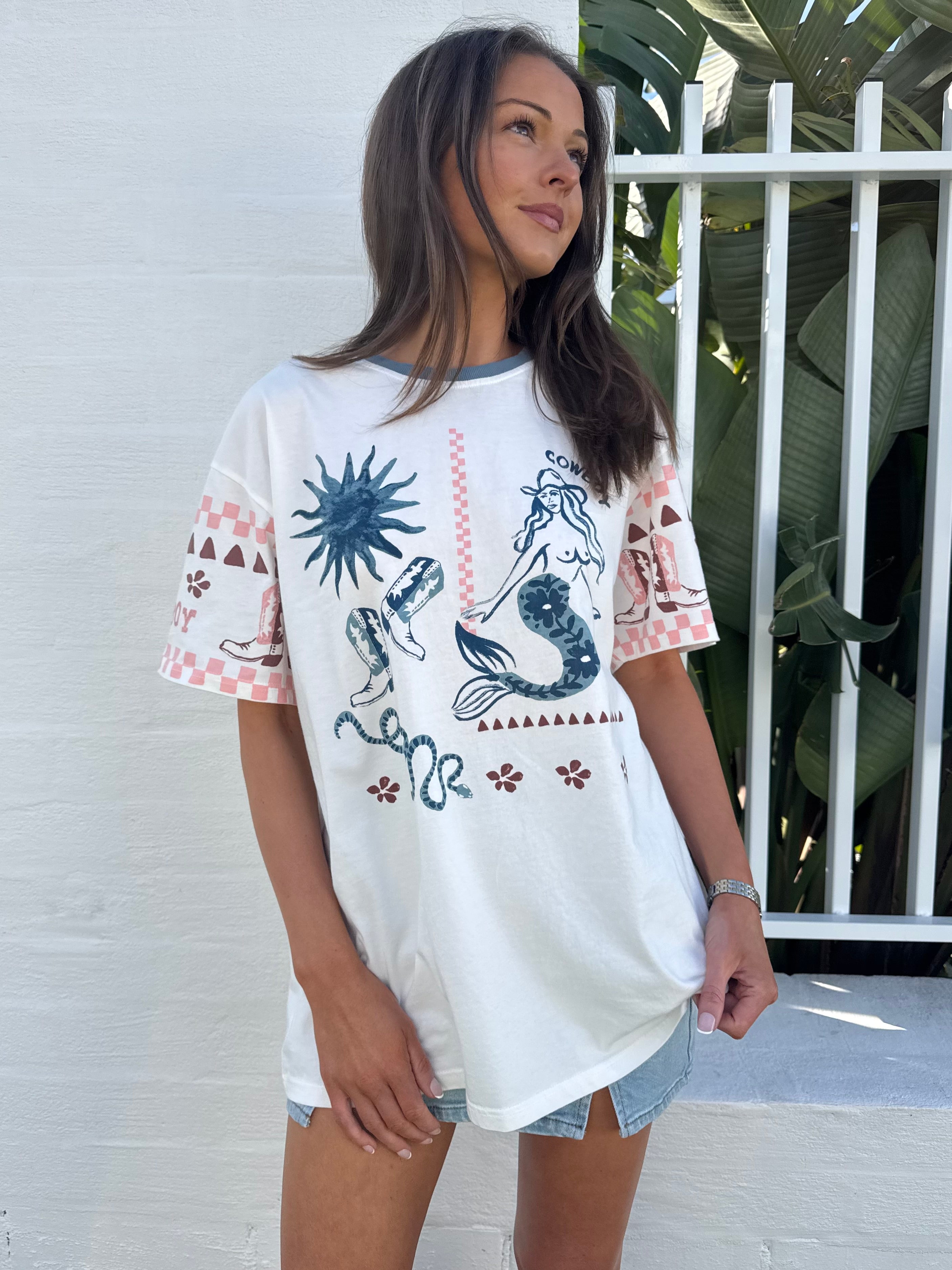 Cowgirl tide tee