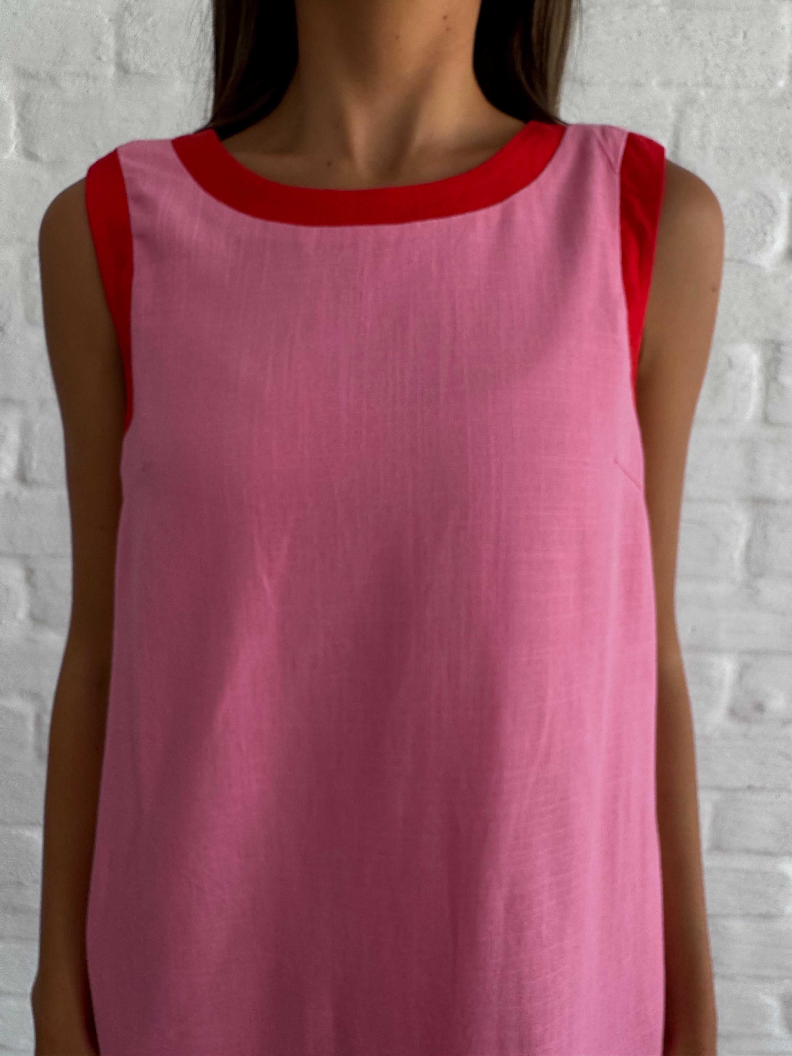 Pink spritz dress
