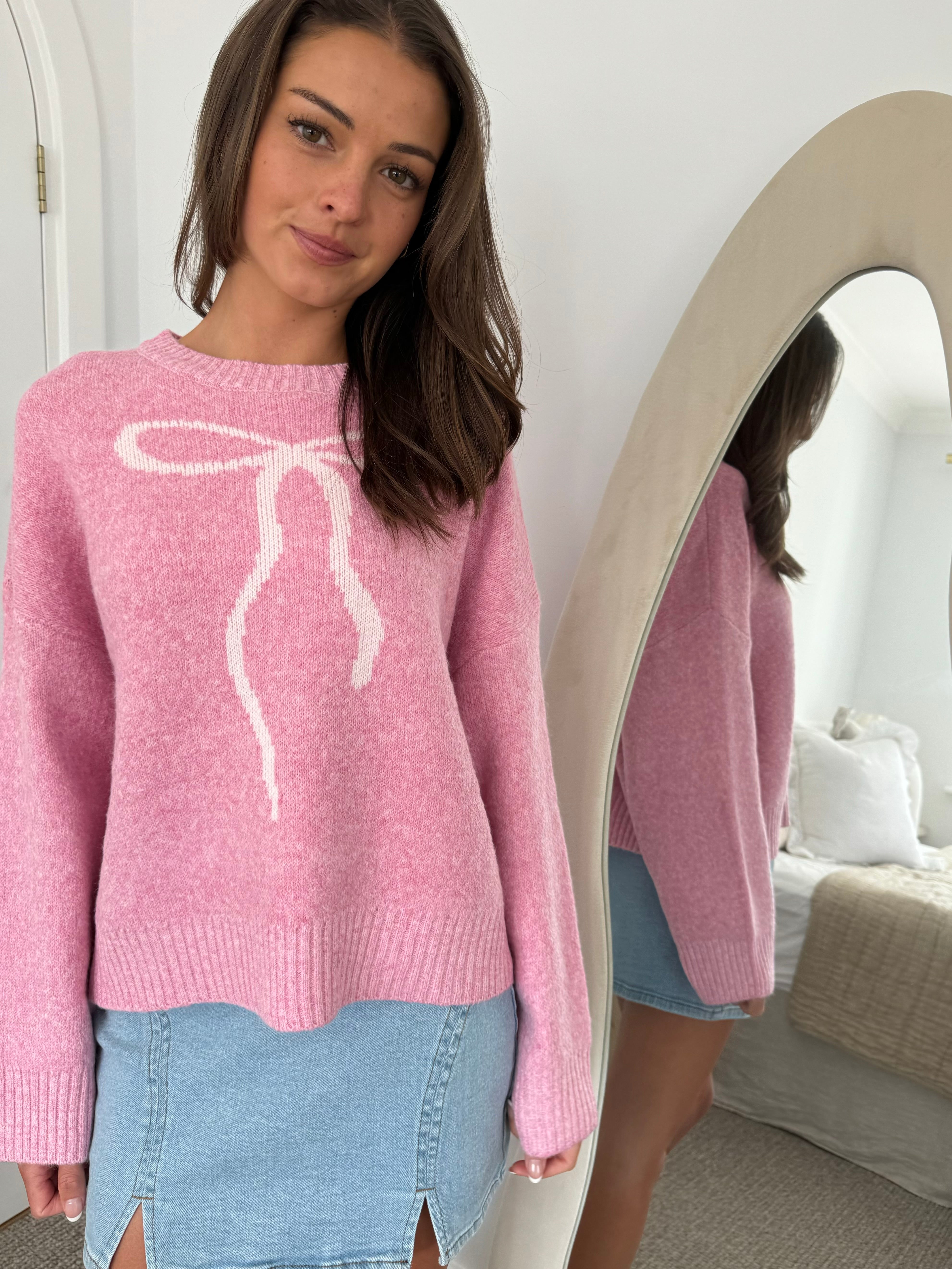 Fairy floss bow knit