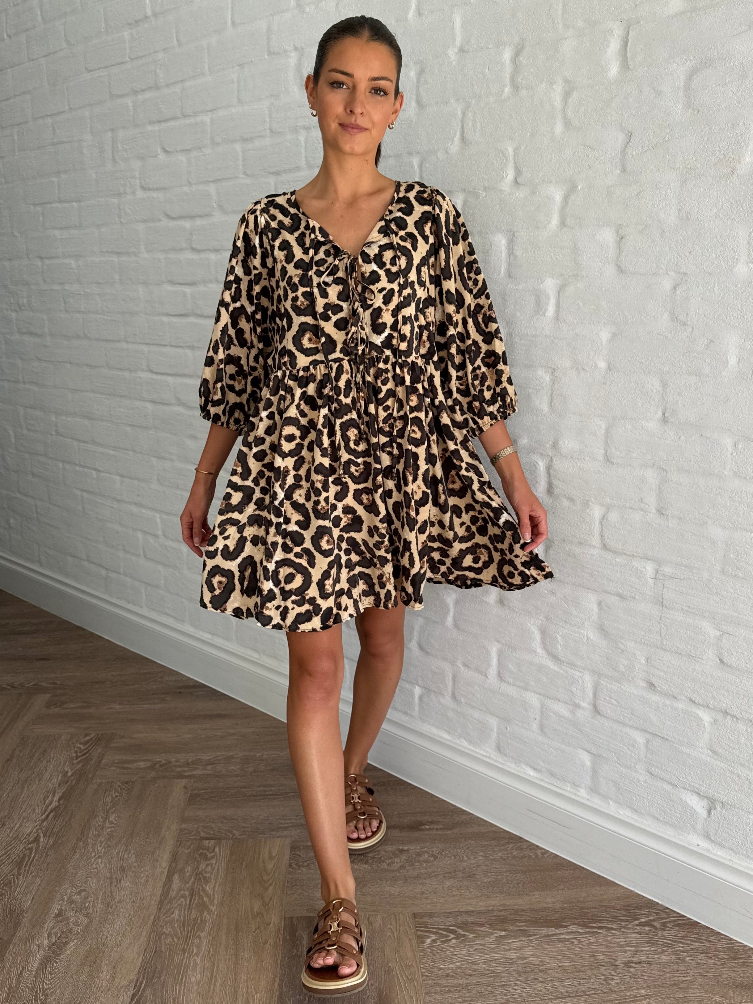 Kiki Leopard Dress