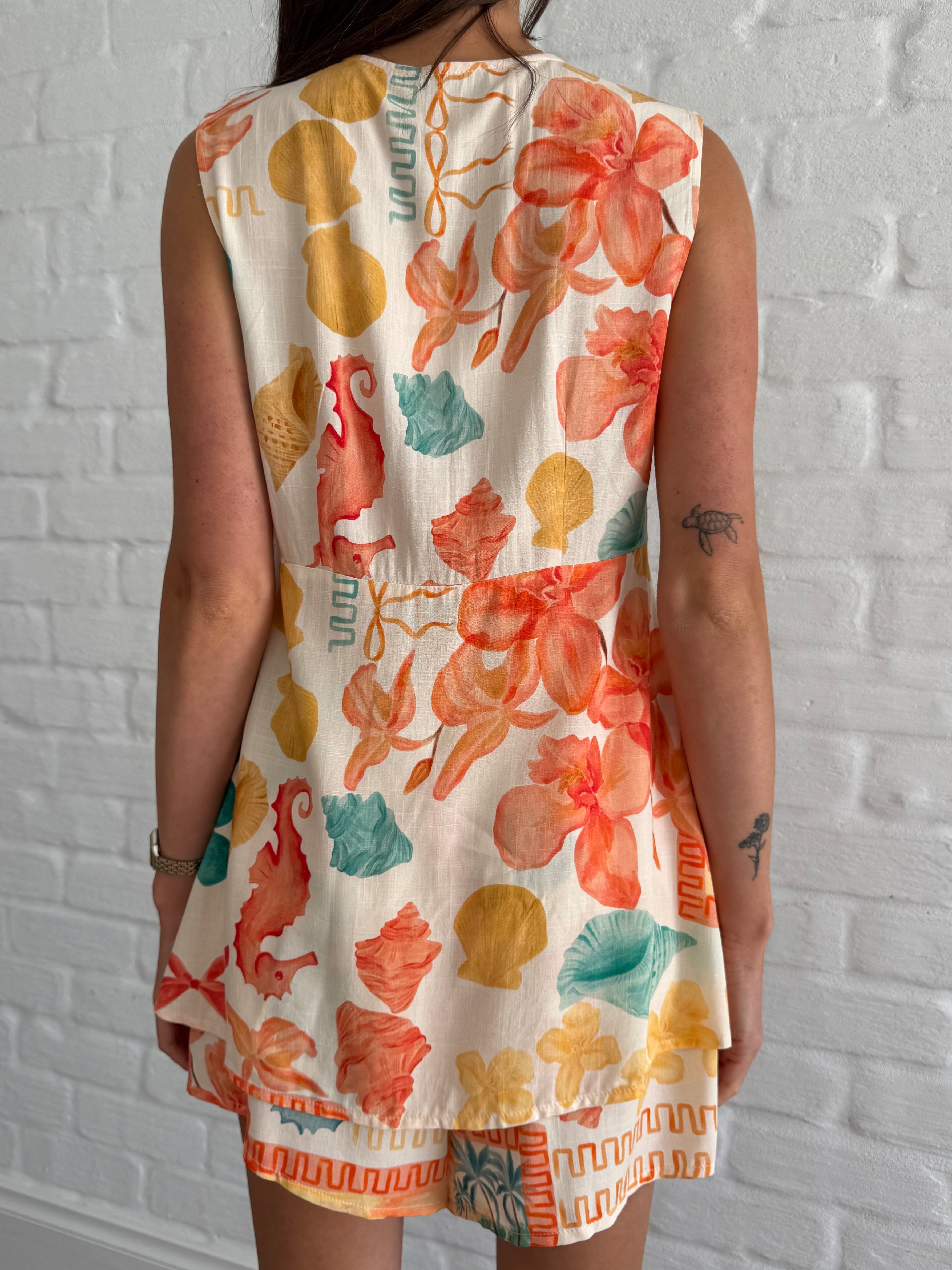 Underwater top and short set