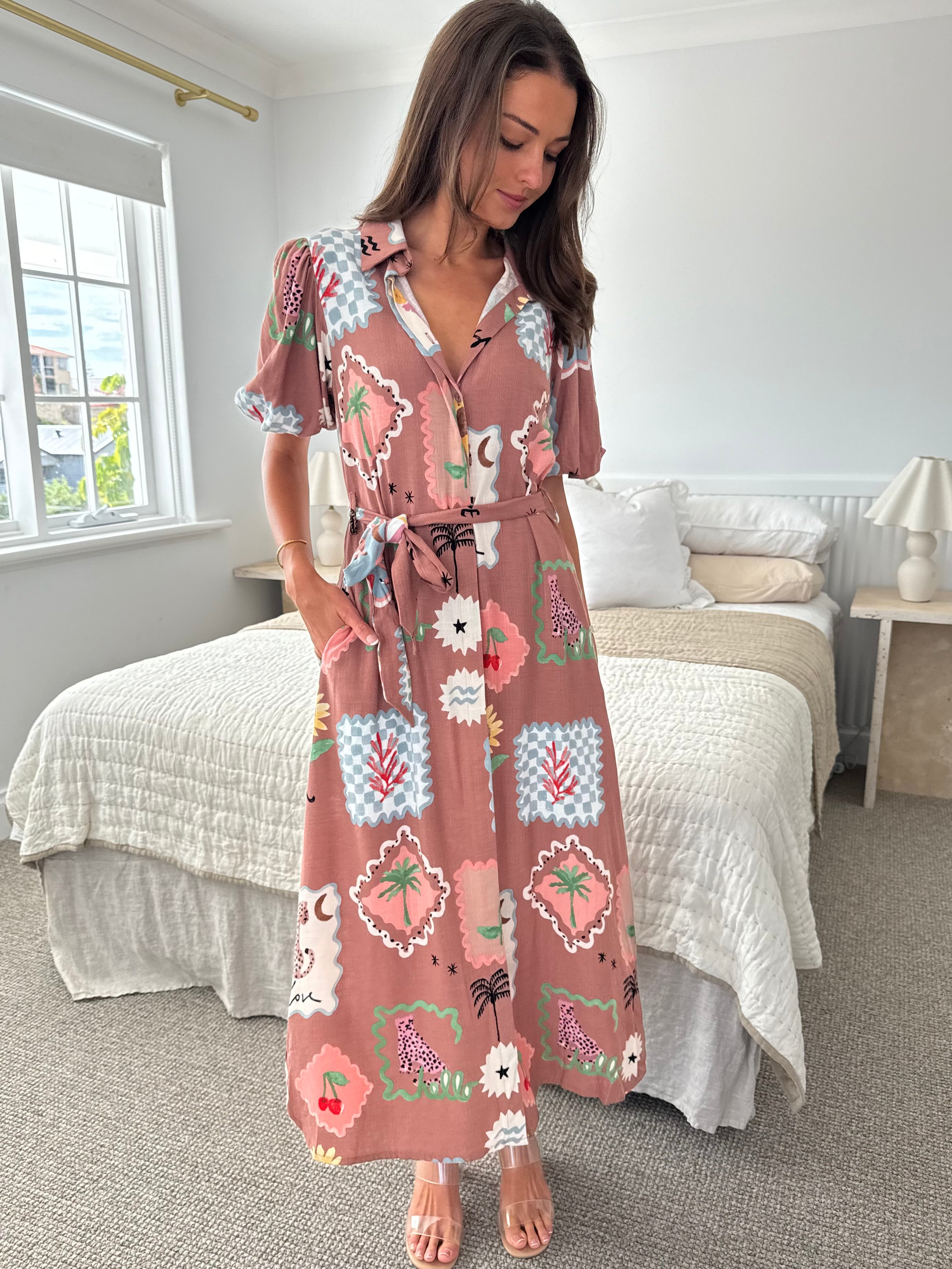 Alora Maxi Shirt Dress
