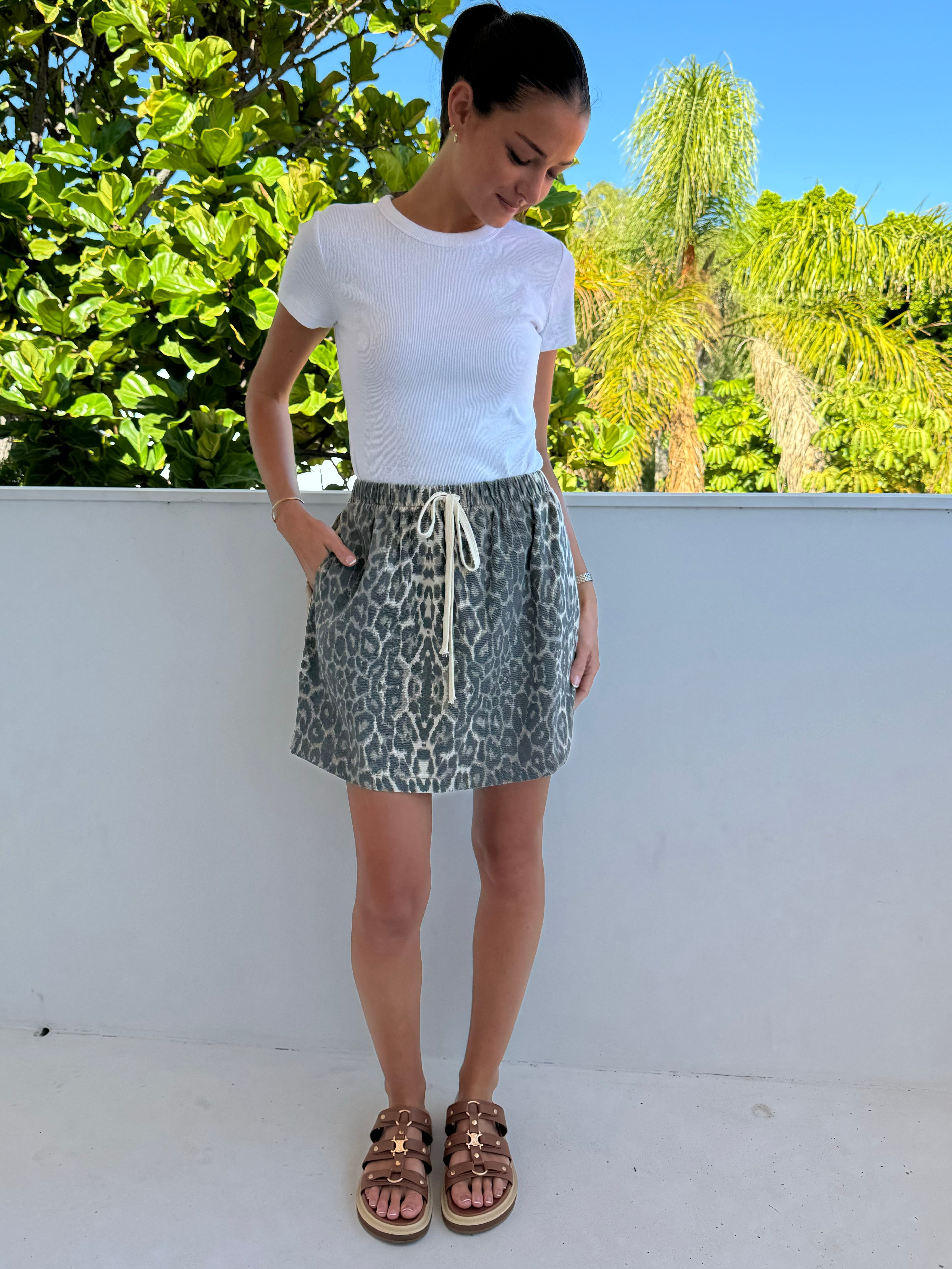 Leona Leopard Skirt