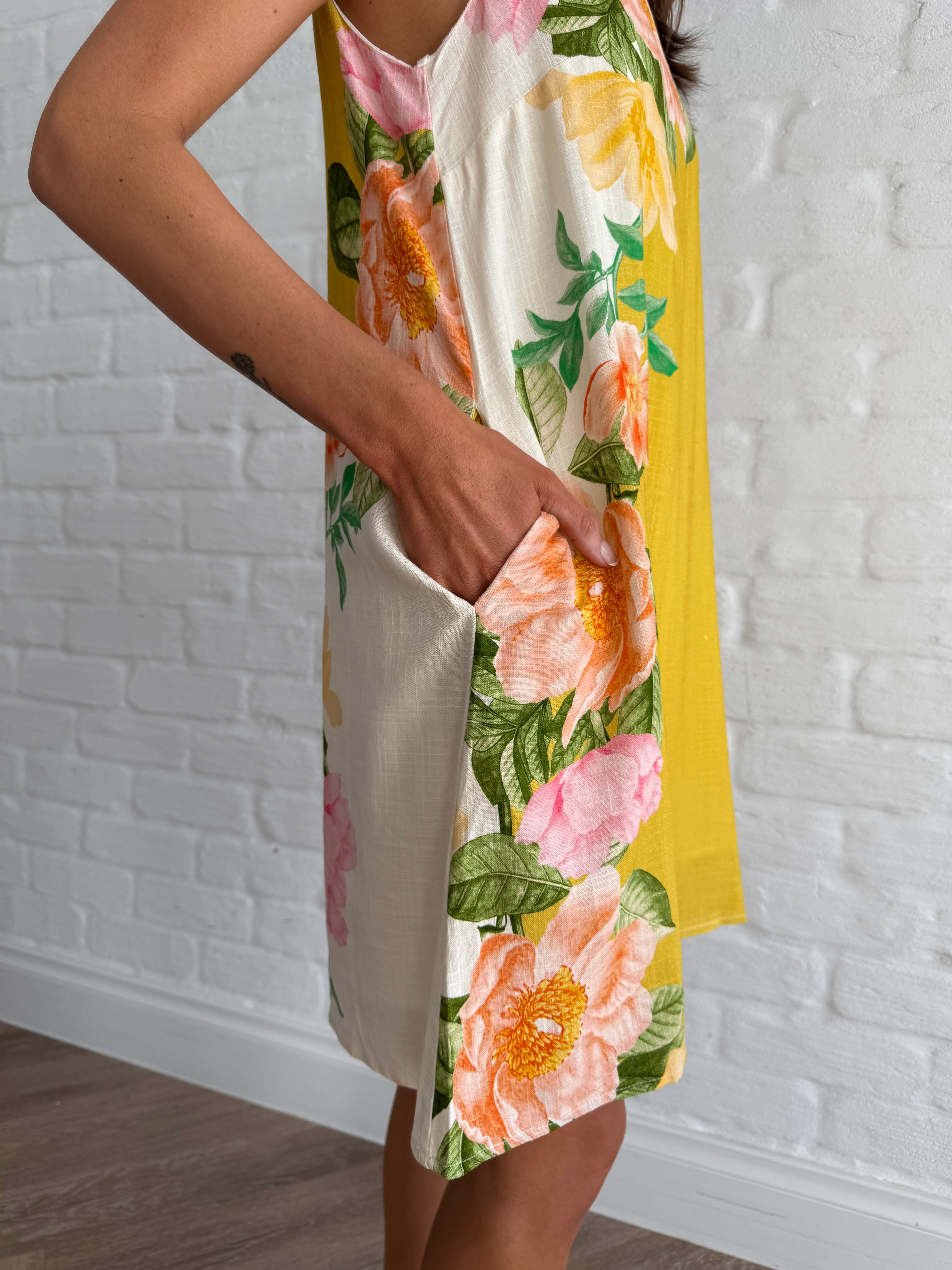 Botanical bliss swing dress