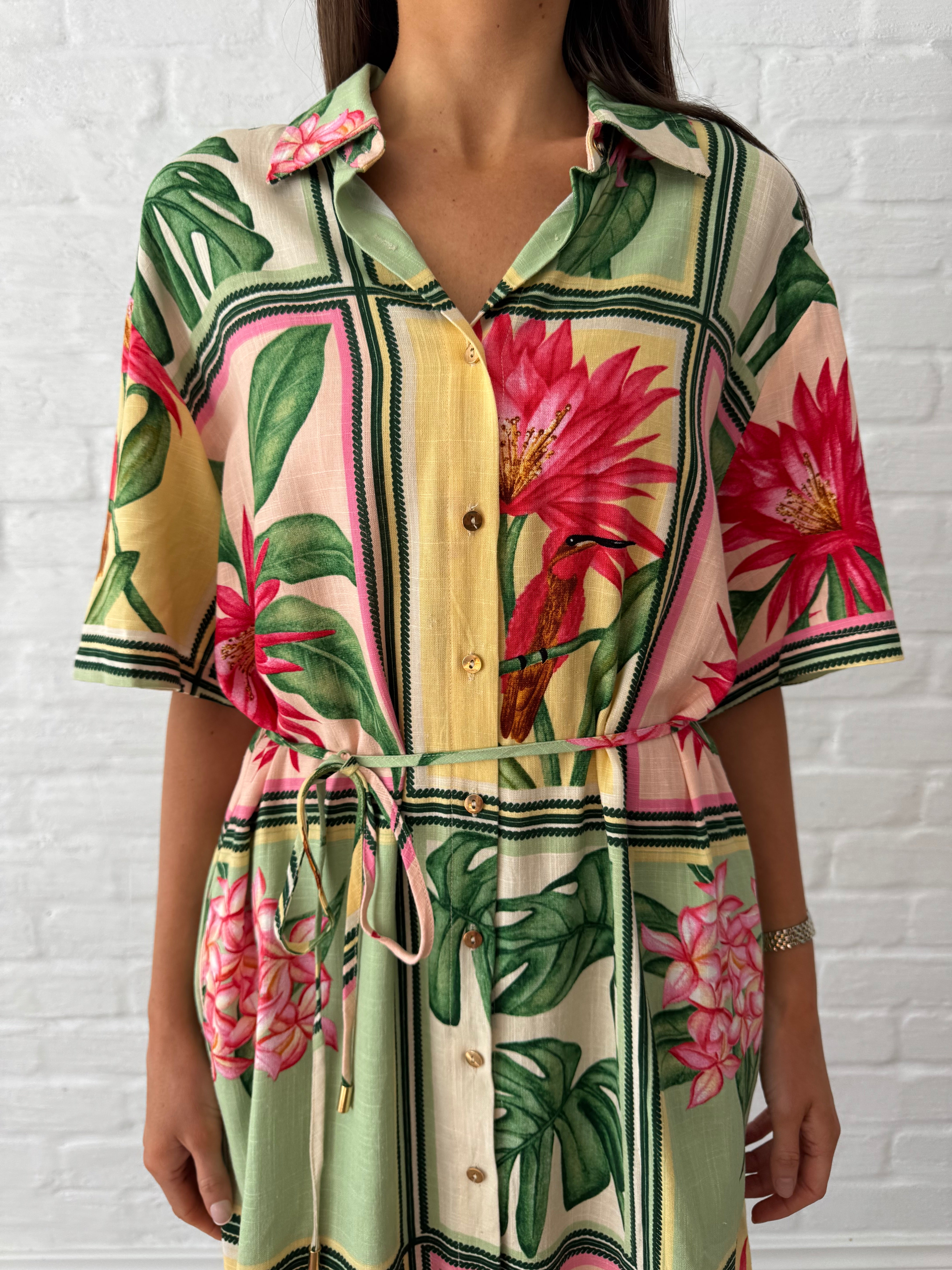 Paradise shirt dress