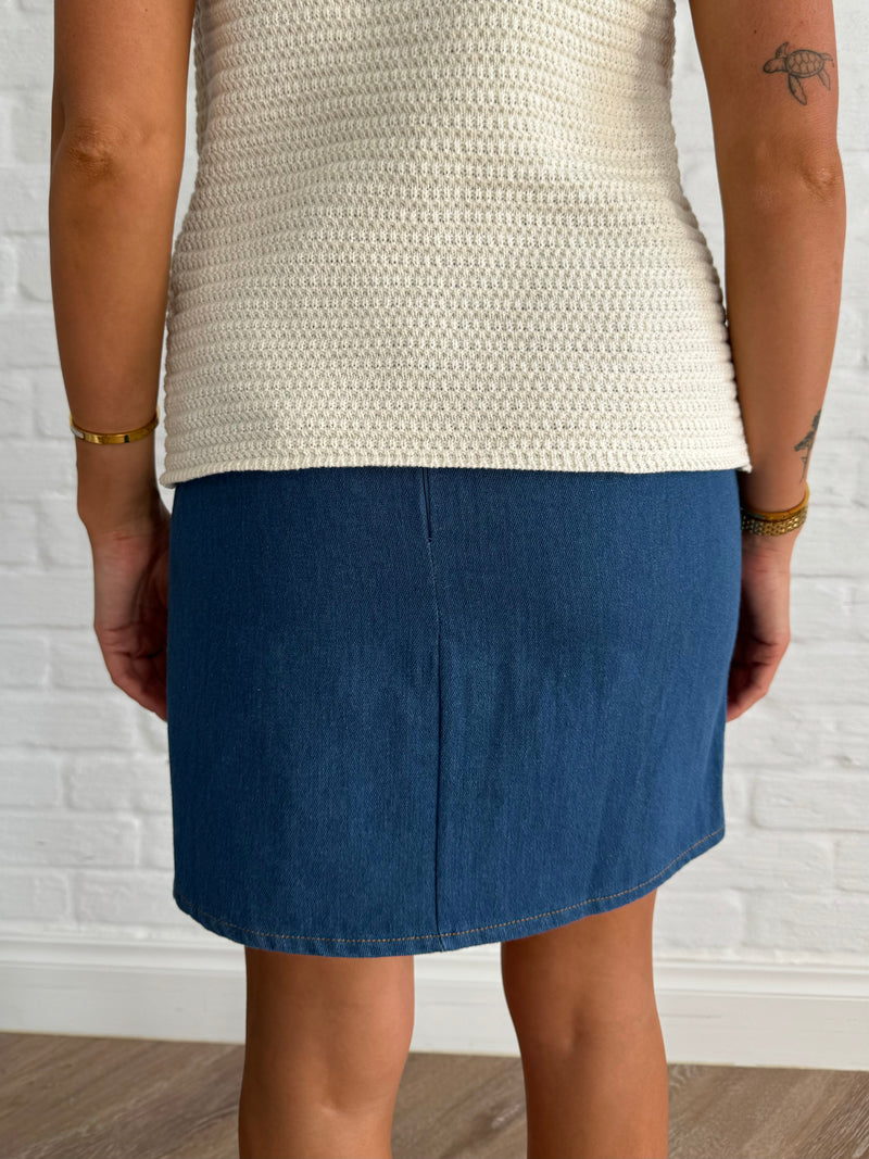 Georgia Denim Skirt - rnayclothing