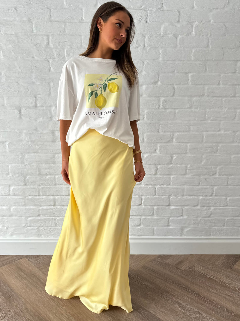 Belle maxi skirt / lemon