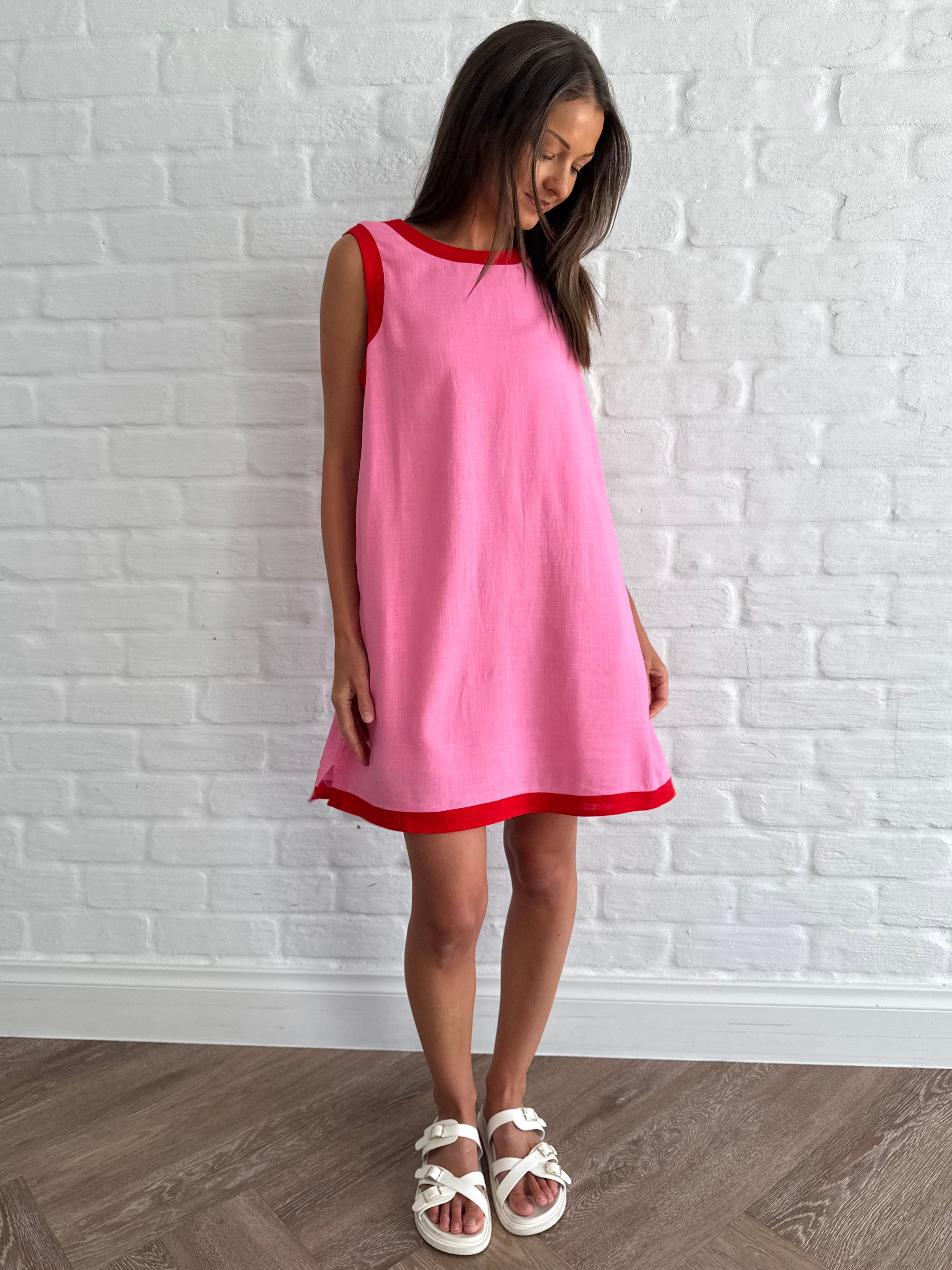 Pink spritz dress