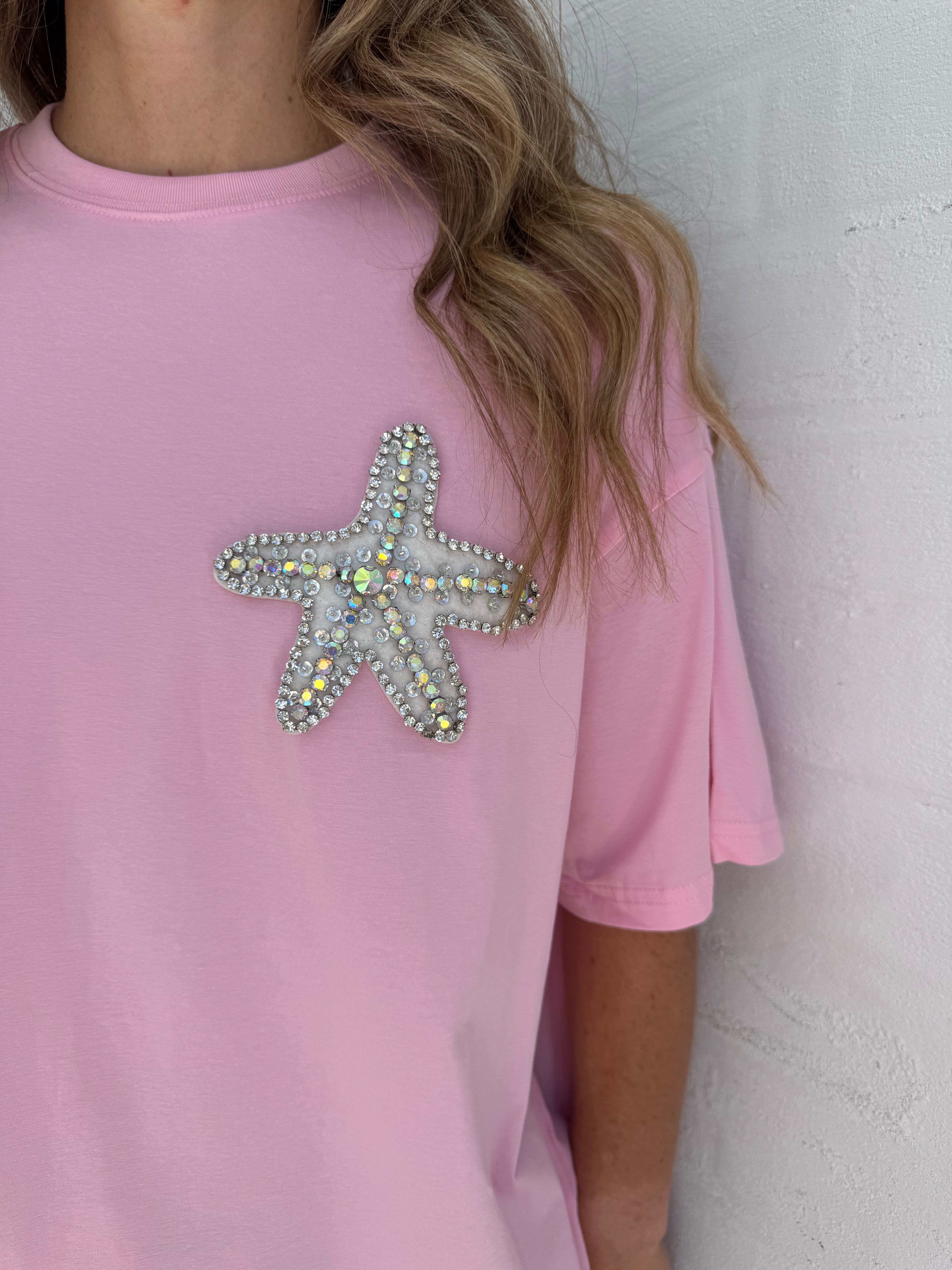 Starfish tee (Candy pink)