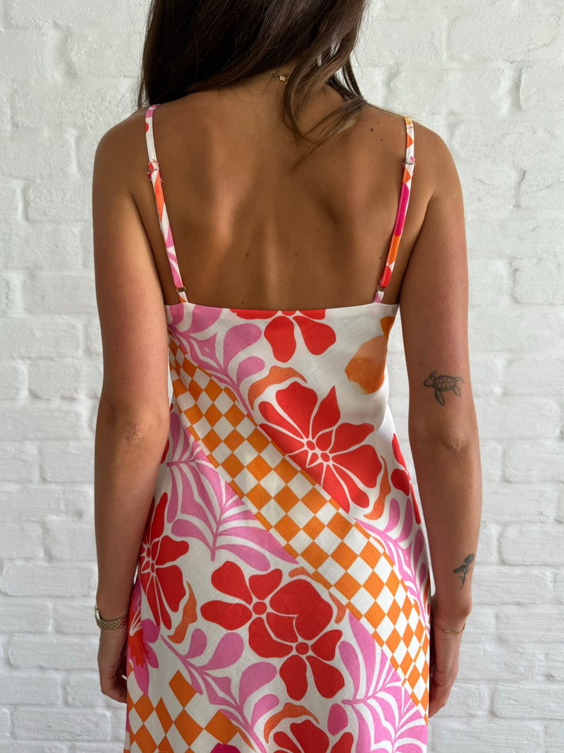 Floral sunset dress