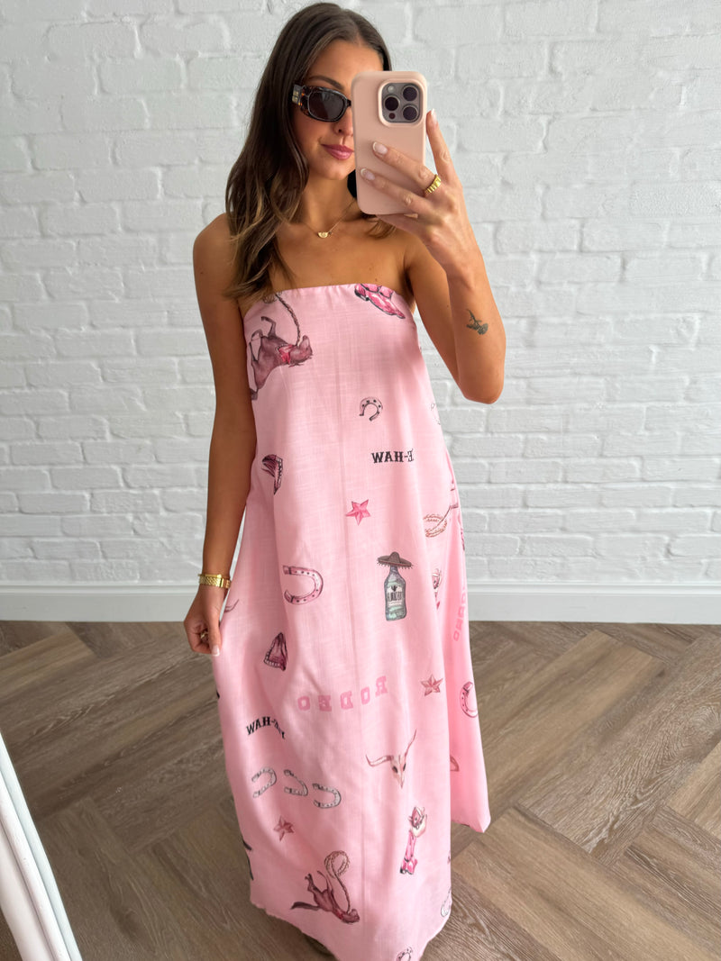 Yeehaw Dress / Pink