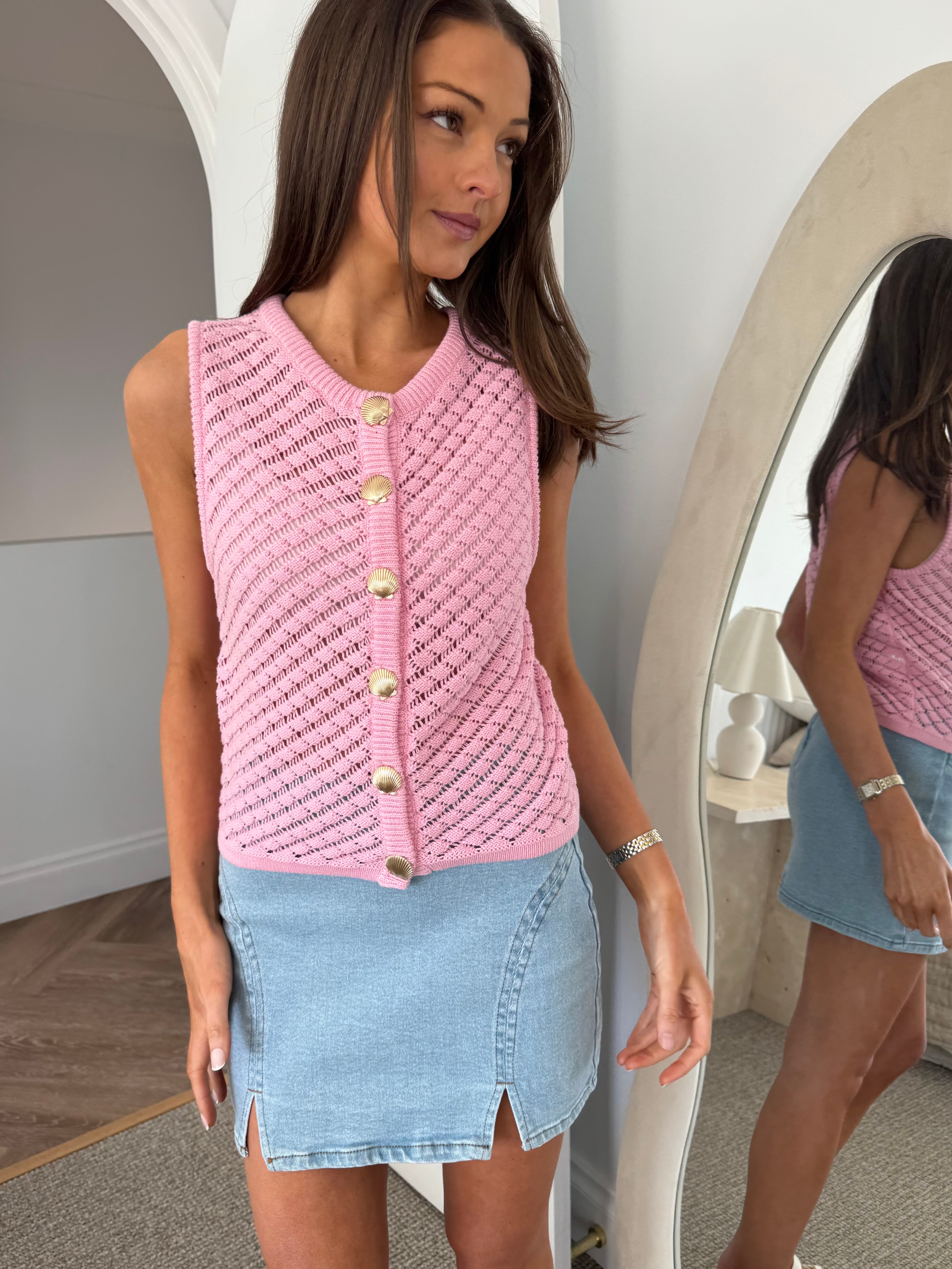Coastal charm knit (Pink)