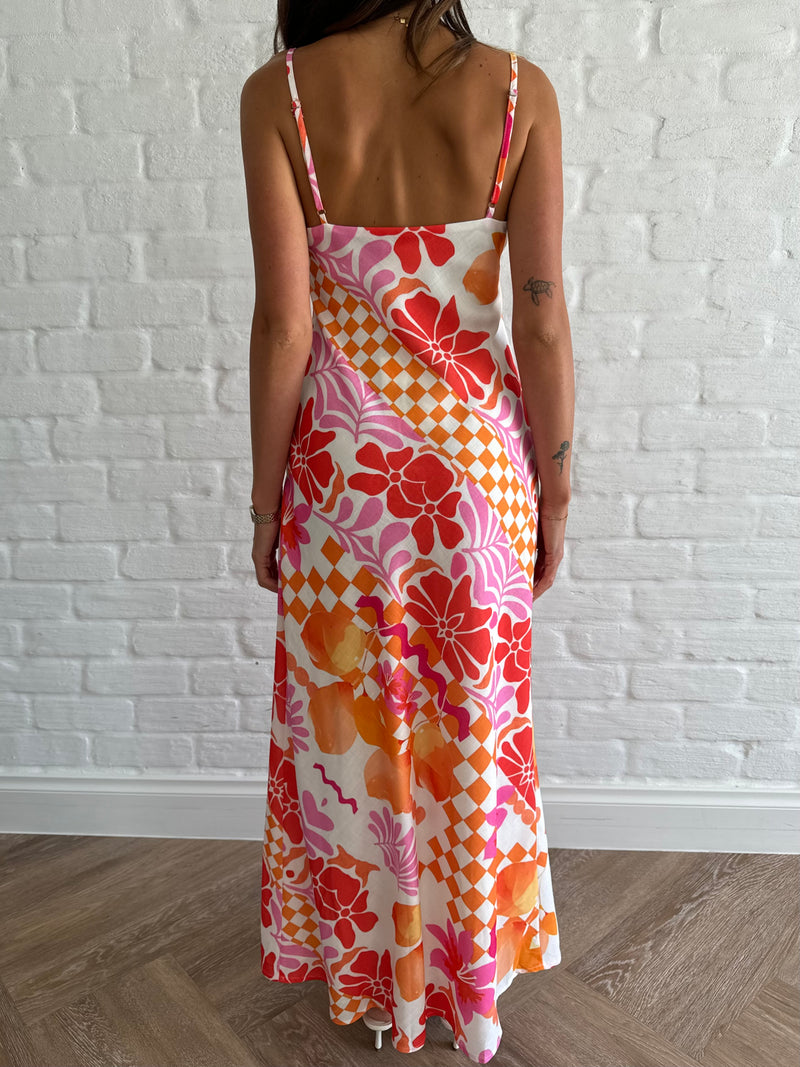 Floral sunset dress