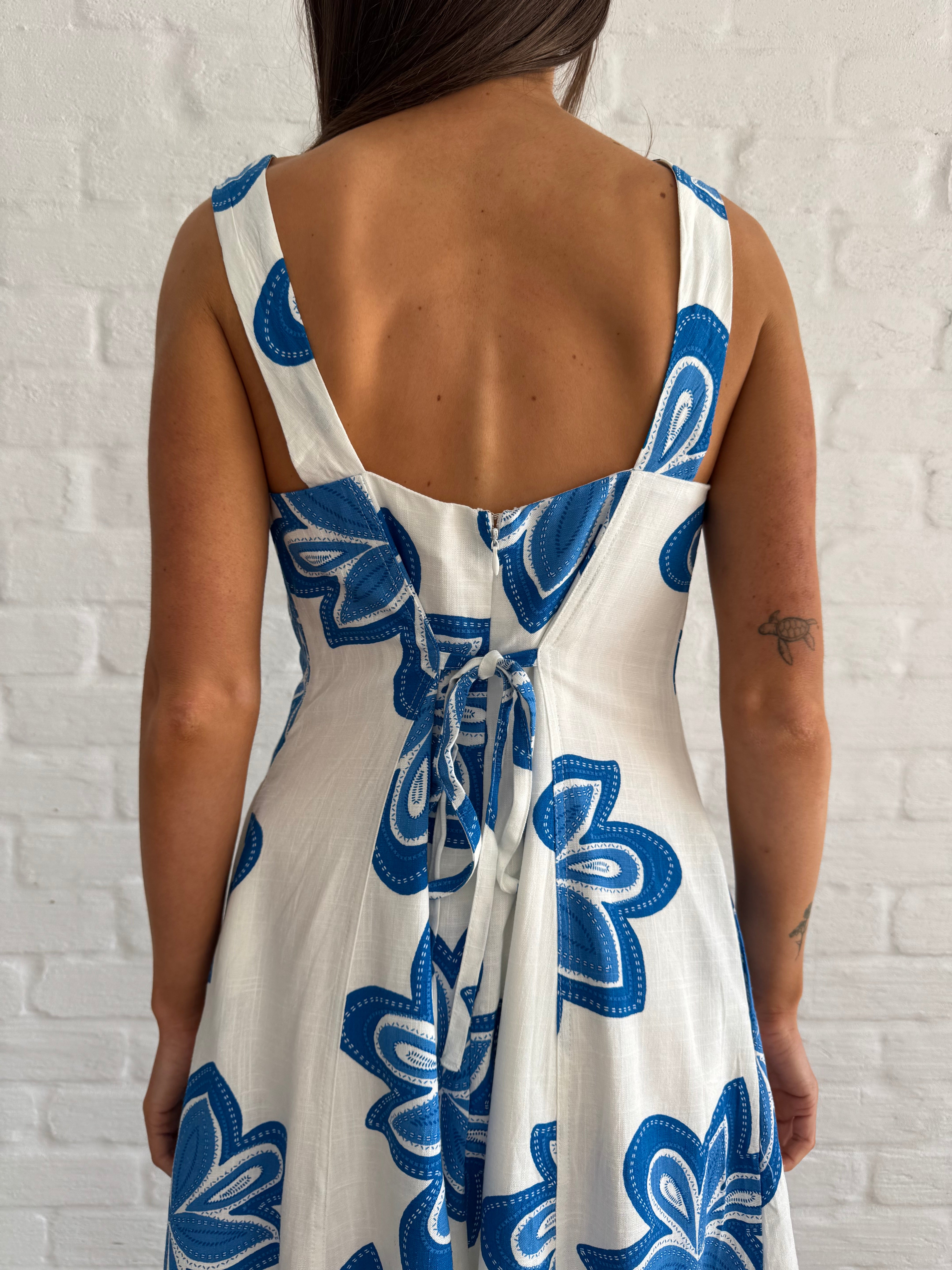 Blue bloom dress