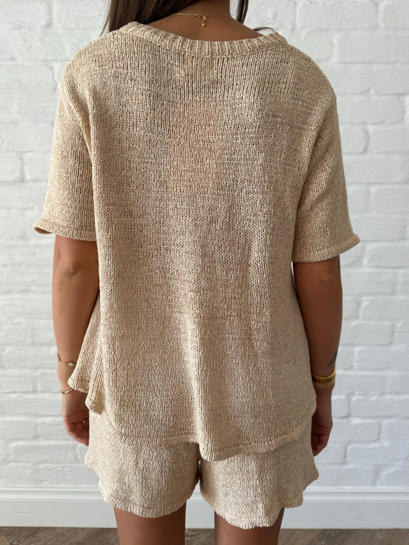 Cameron Knit Set / Beige - rnayclothing