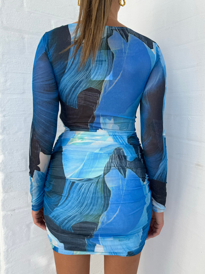 Joni dress/Blue - rnayclothing