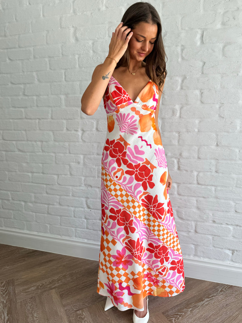 Floral sunset dress