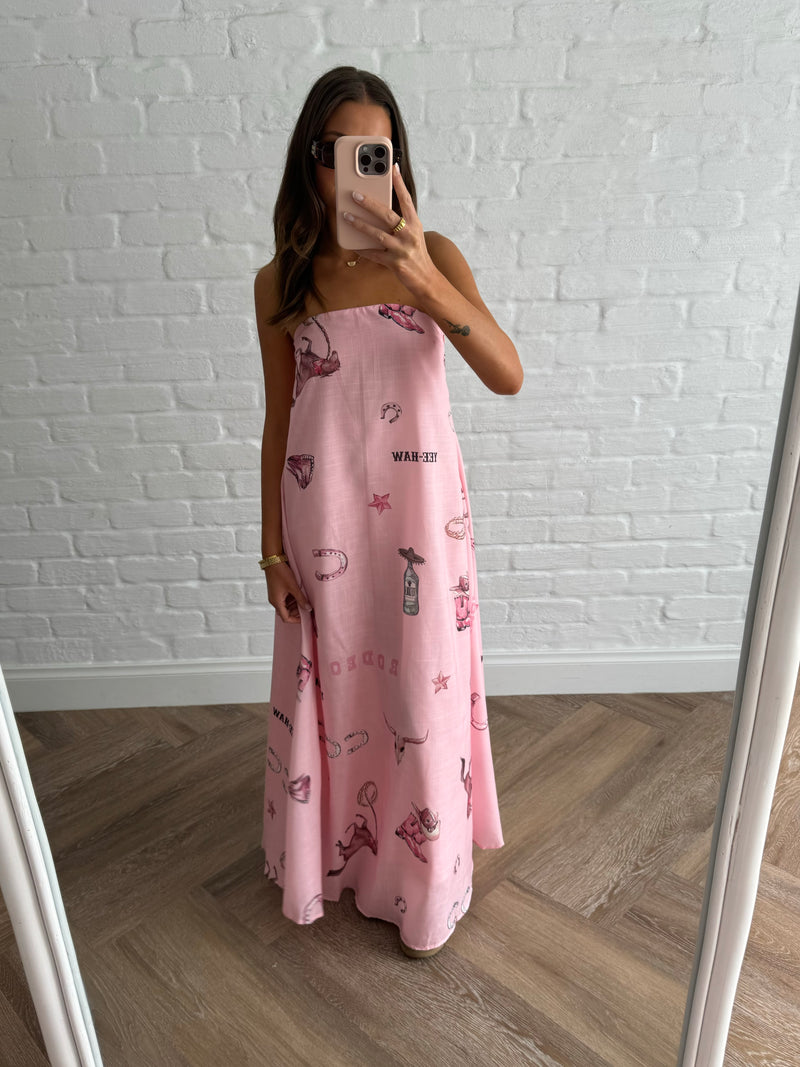 Yeehaw Dress / Pink