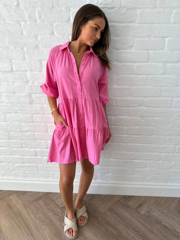Verve Dress - Pink - rnayclothing