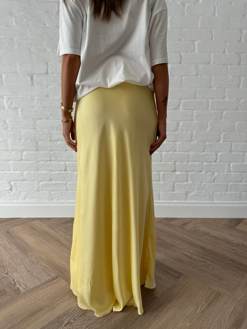 Belle maxi skirt / lemon