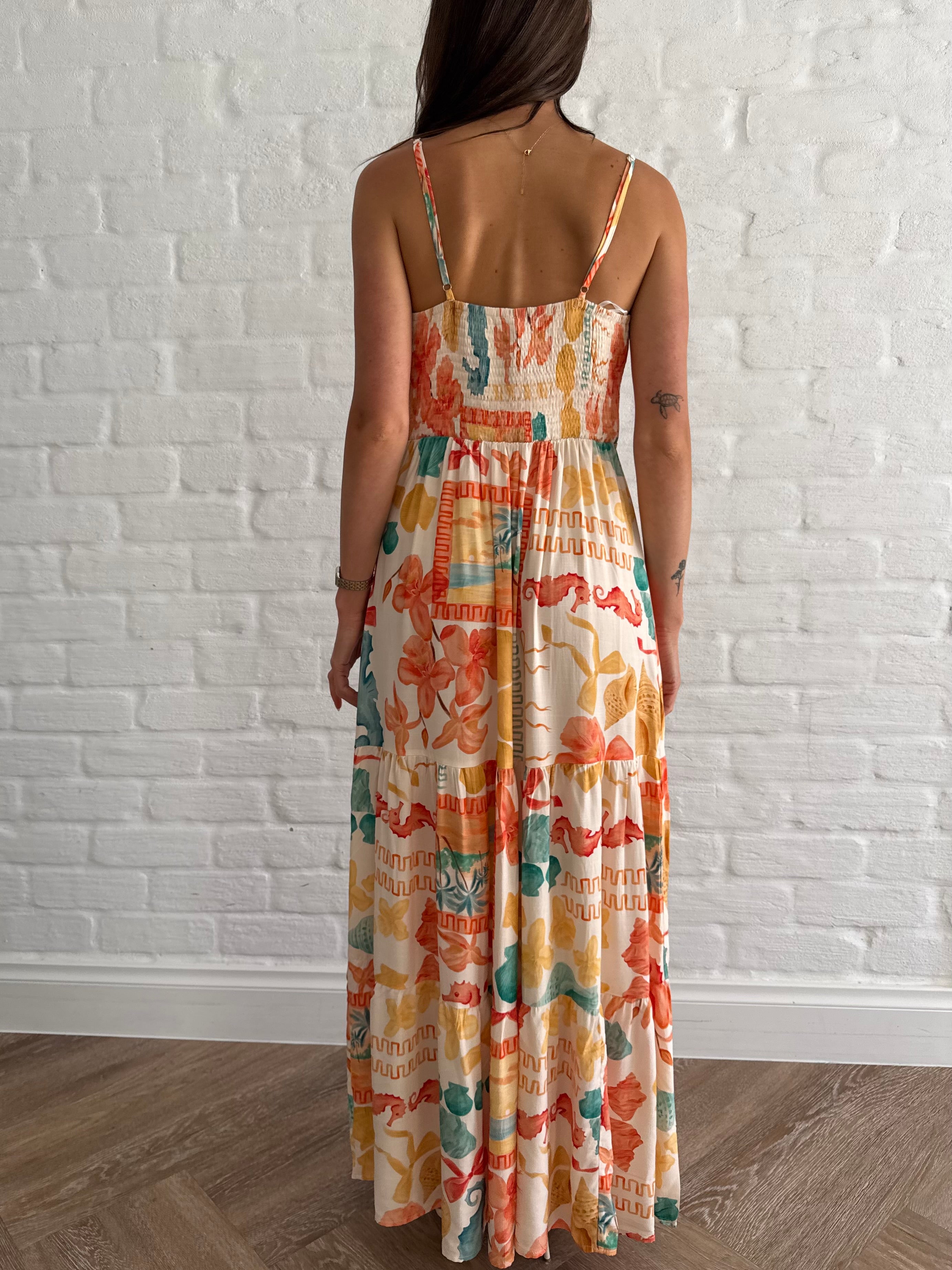 Underwater maxi dress