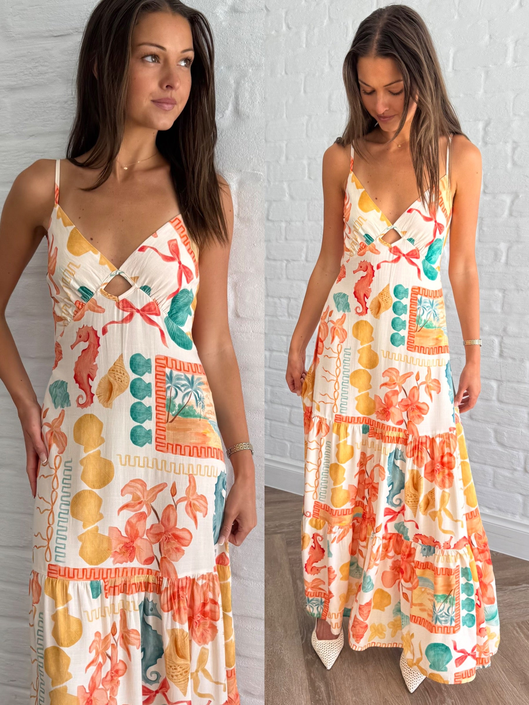 Underwater maxi dress