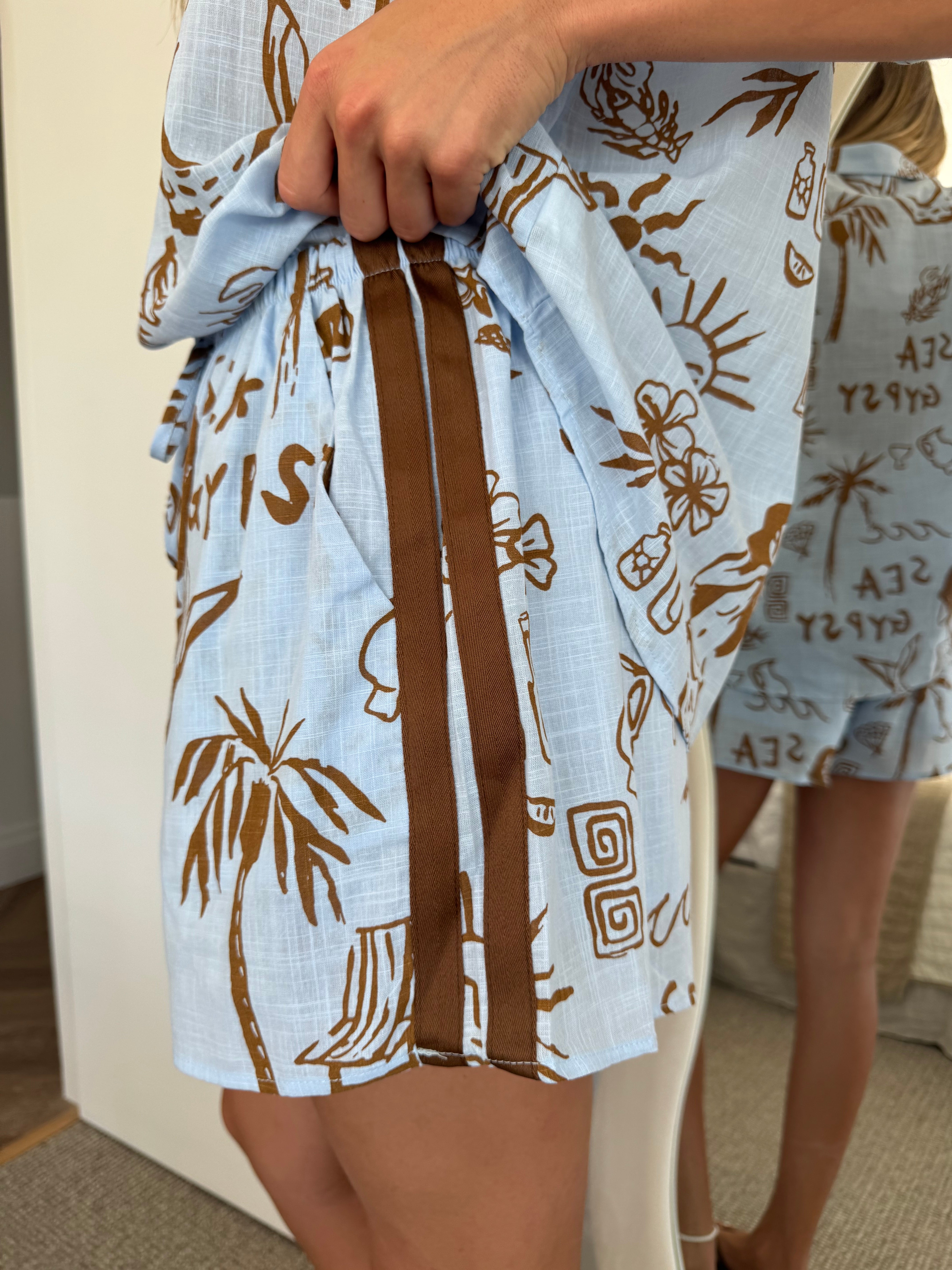 Gypsy racer short set (Blue)