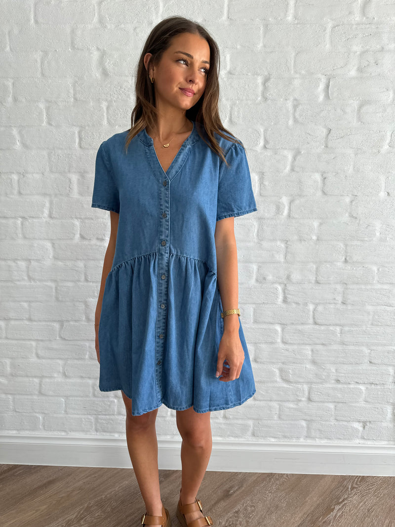 Frank denim dress/dark