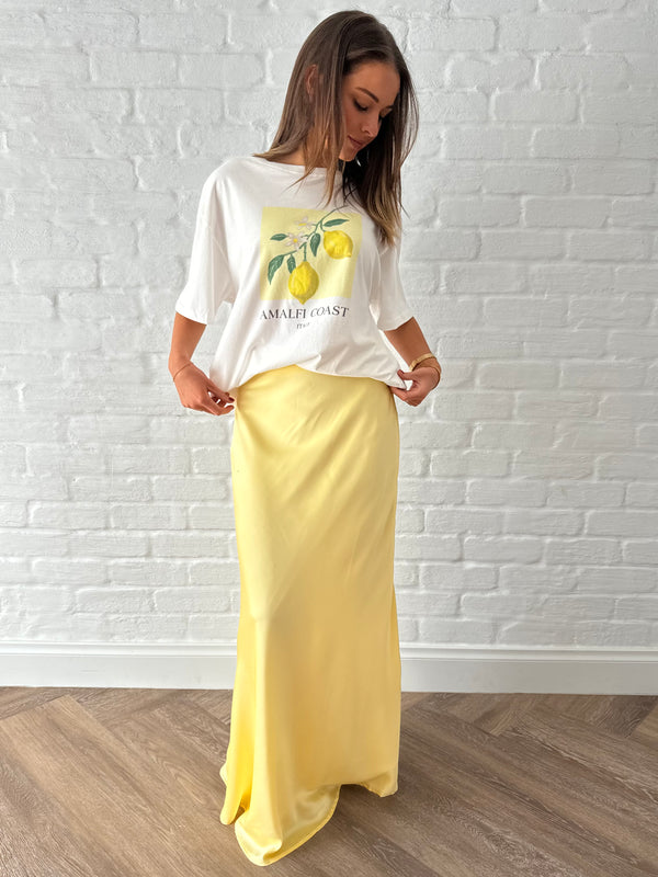 Belle maxi skirt / lemon