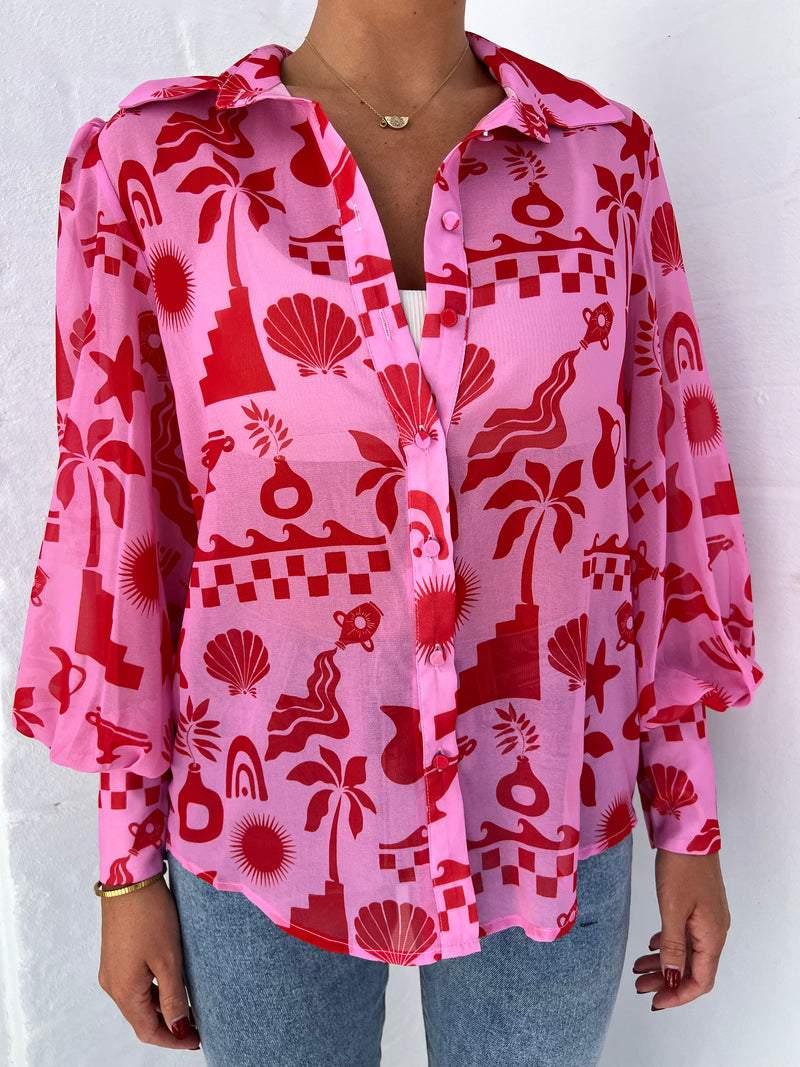 Fleetwood blouse - Cove Pink - rnayclothing