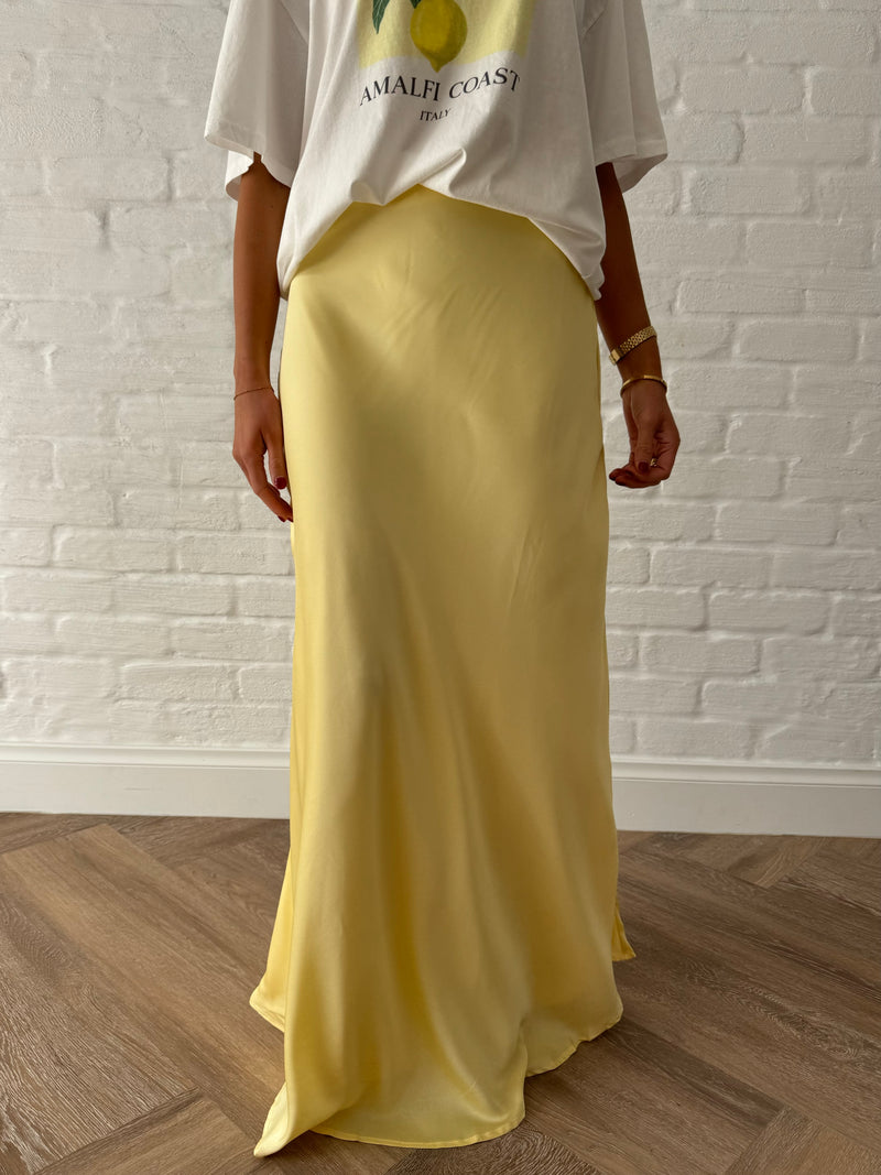 Belle maxi skirt / lemon