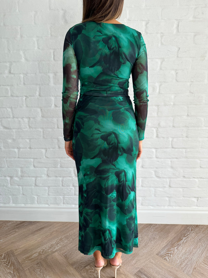 Tabitha Dress - forest green - rnayclothing