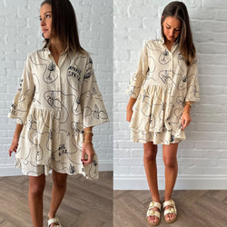 Aperol shirt dress