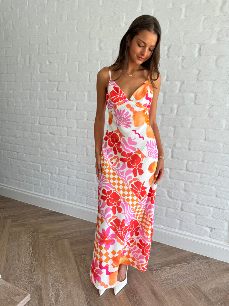 Floral sunset dress