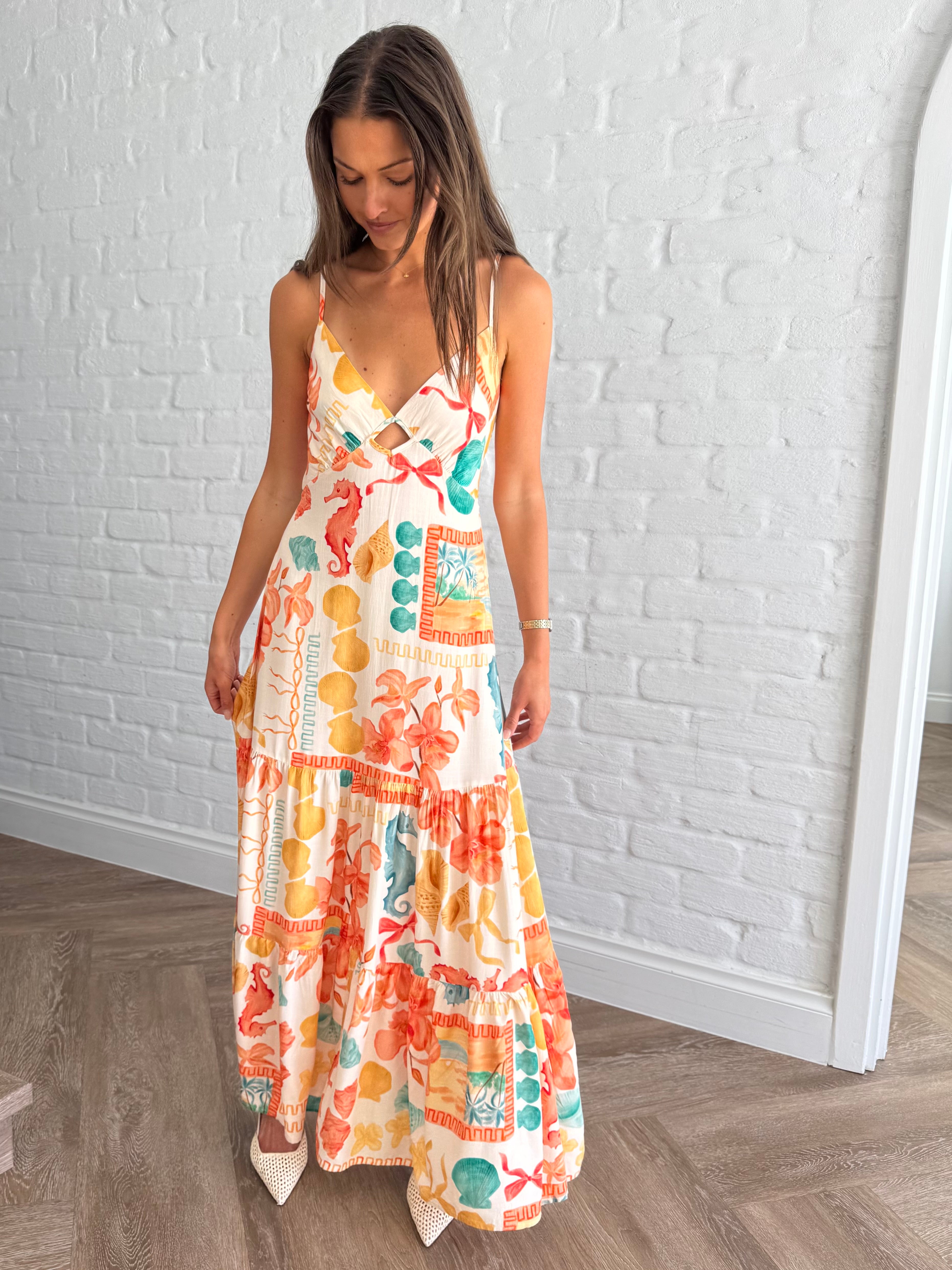 Underwater maxi dress