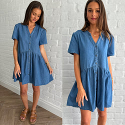 Frank denim dress/dark