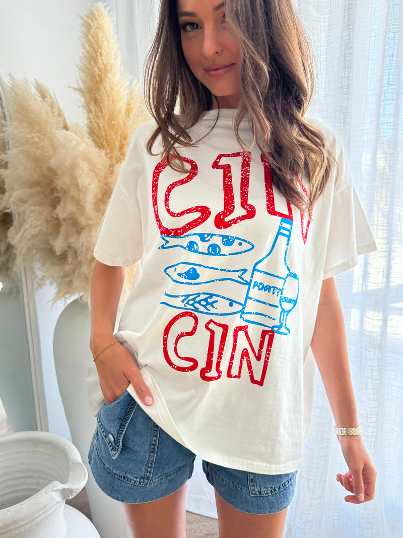 Cin cin sardine tee