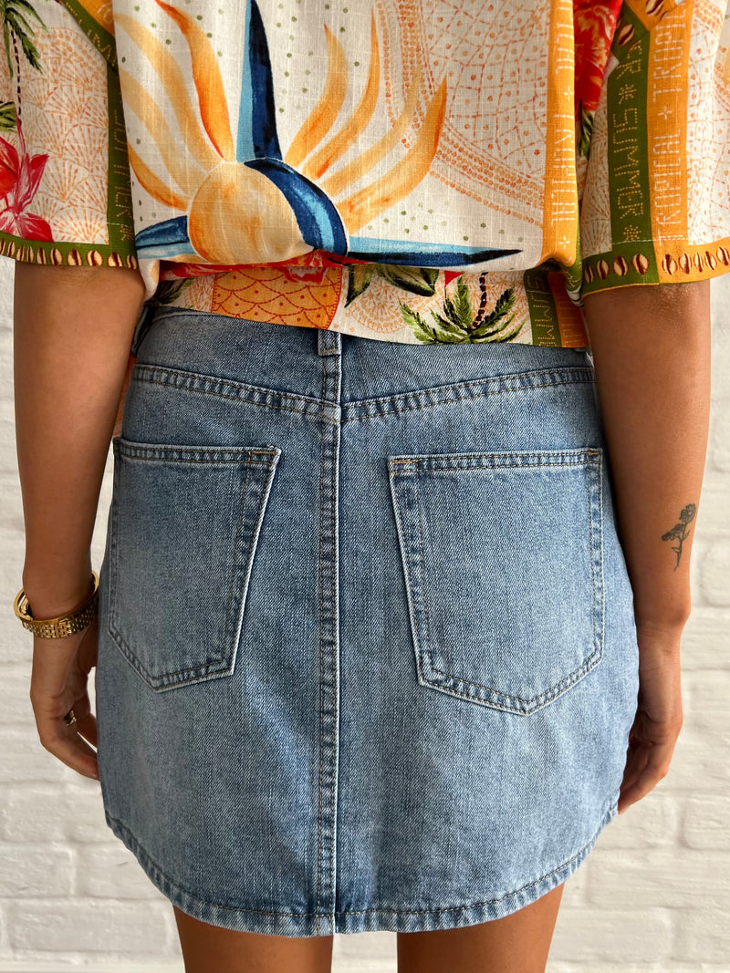 Maeve Denim Skirt