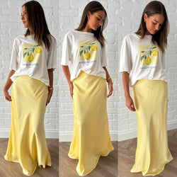 Belle maxi skirt / lemon